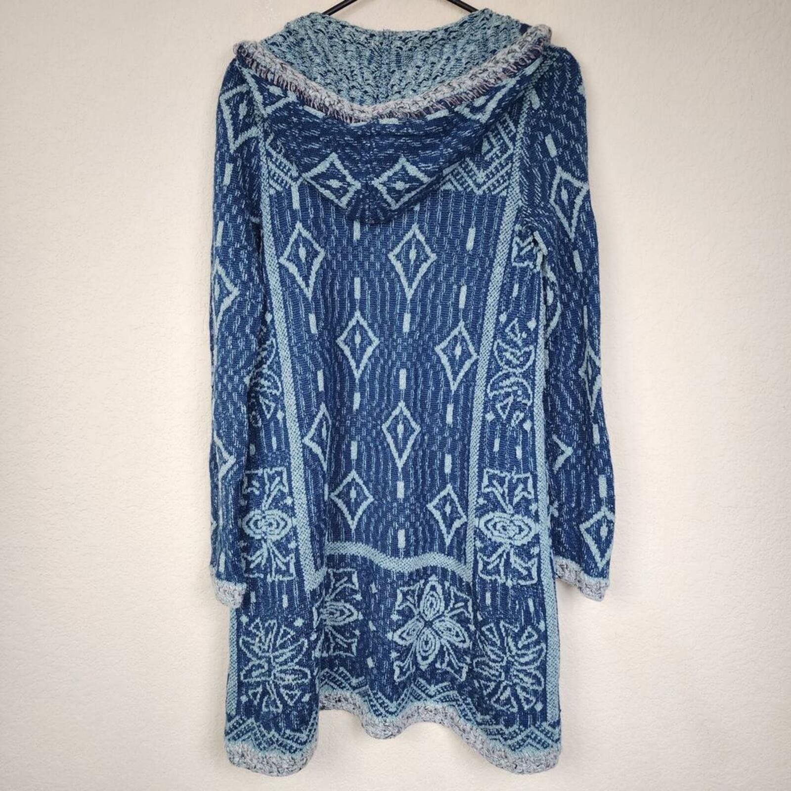 Free People Free People Blue Tassel Cardigan Sweater Size XS / US 0-2 / IT 36-38 - 2 Thumbnail