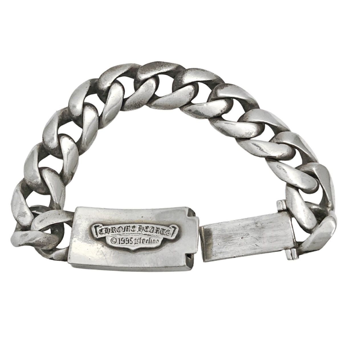 Chrome Hearts 12link Chrome Hearts Dagger Heart ID Classic Bracelet Size ONE SIZE - 2 Thumbnail