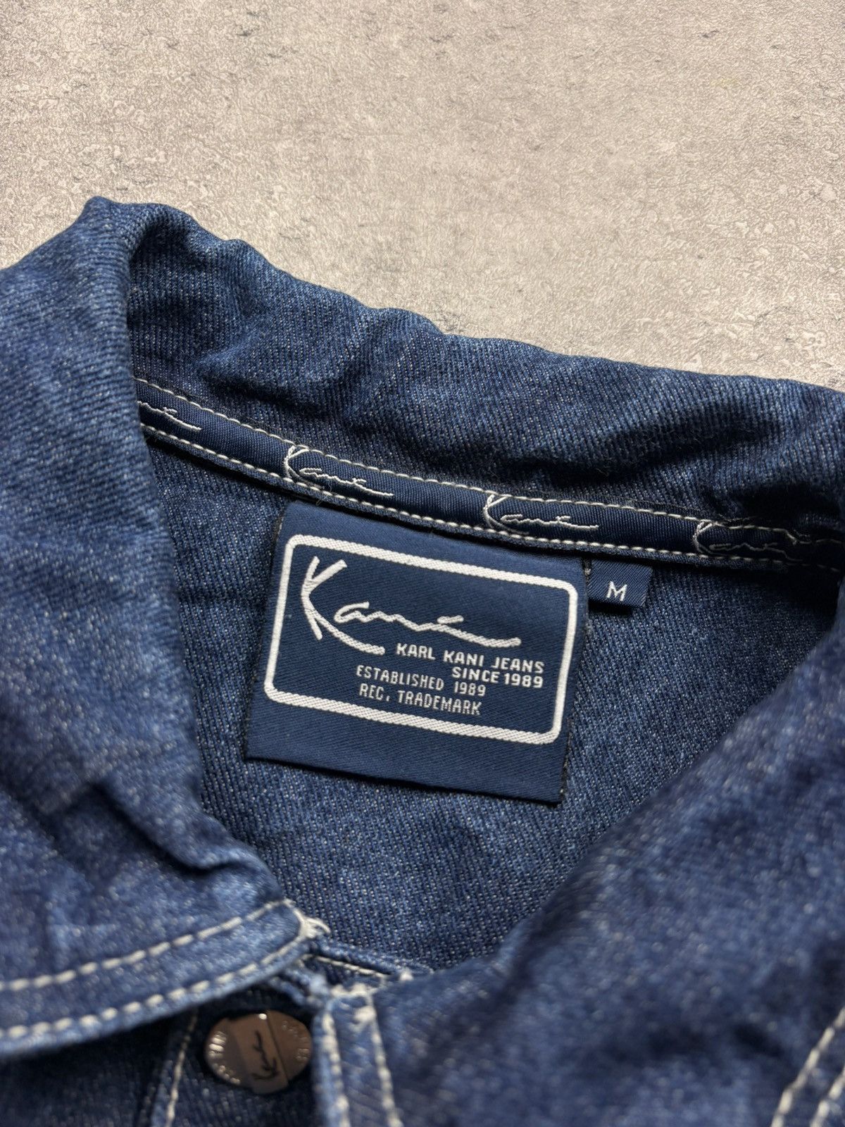 Karl Kani Karl Kani Vintage Denim Jacket – Embroidered Logo big logo Size US M / EU 48-50 / 2 - 12 Thumbnail