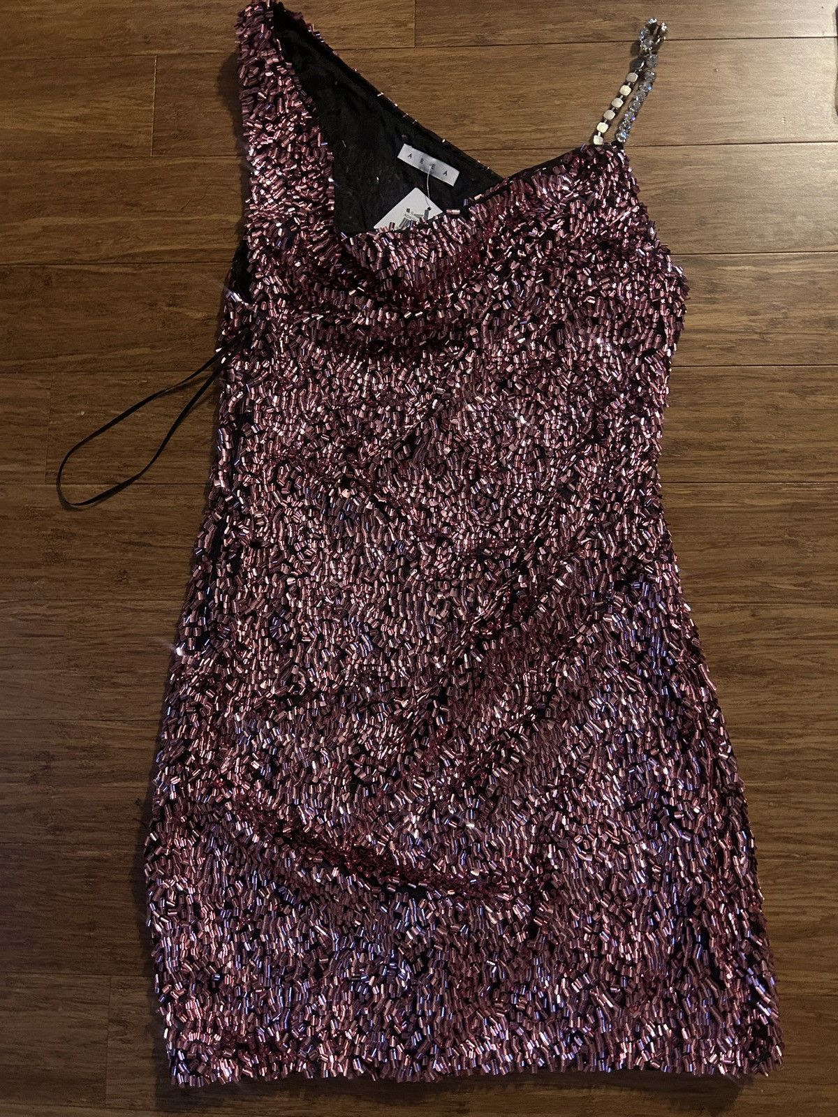 Area NYC Area Crystal Sequin Mini Dress size US 4 Size S / US 4 / IT 40 - 6 Thumbnail