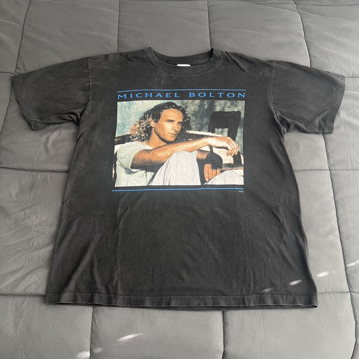 Vintage Michael Bolton 1996 Tour Tee Size US L / EU 52-54 / 3 - 1 Thumbnail