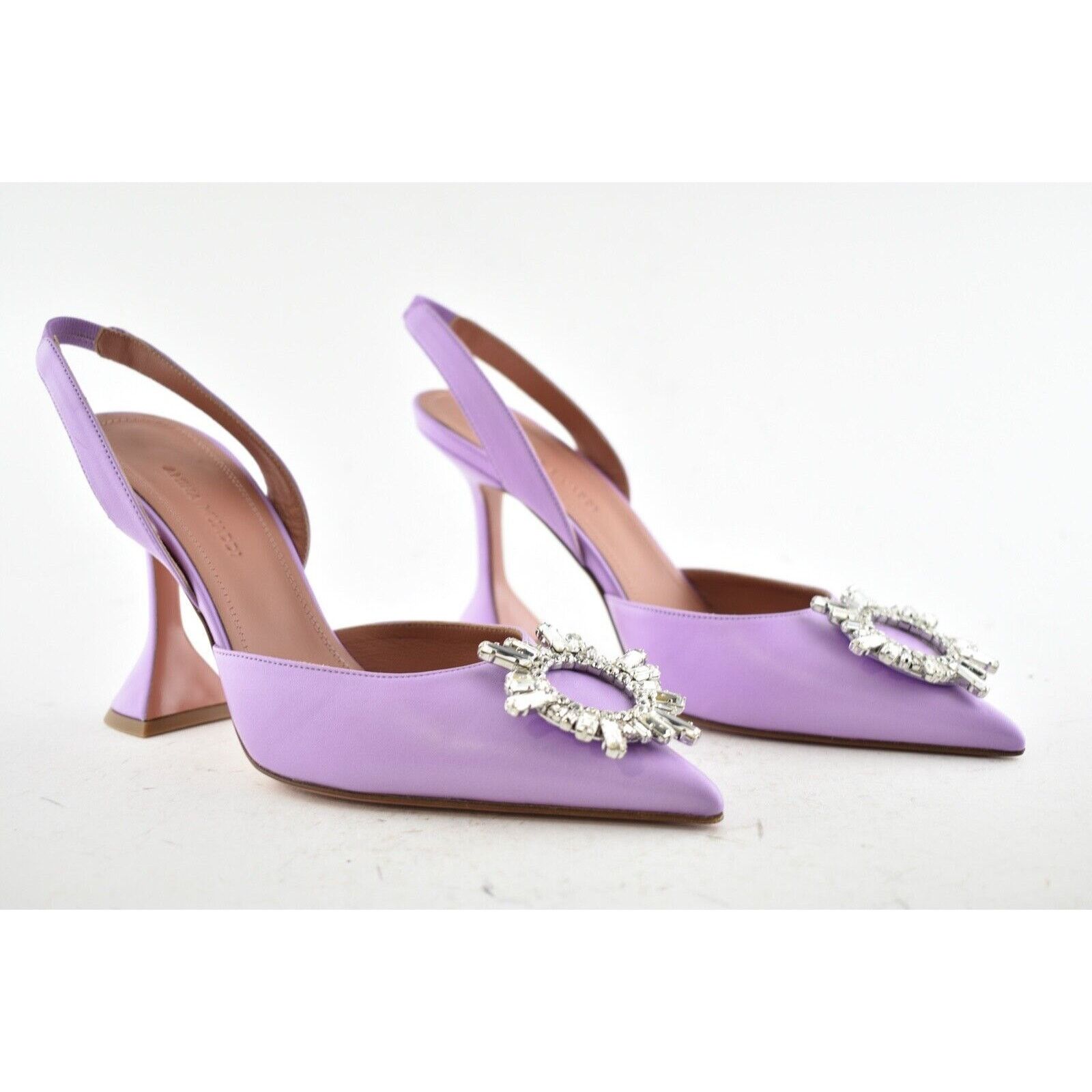 Amina Muaddi Begum Sling Slingback Unicorn Sandal Heel Pump 36 Size US 6 / IT 36 - 3 Thumbnail