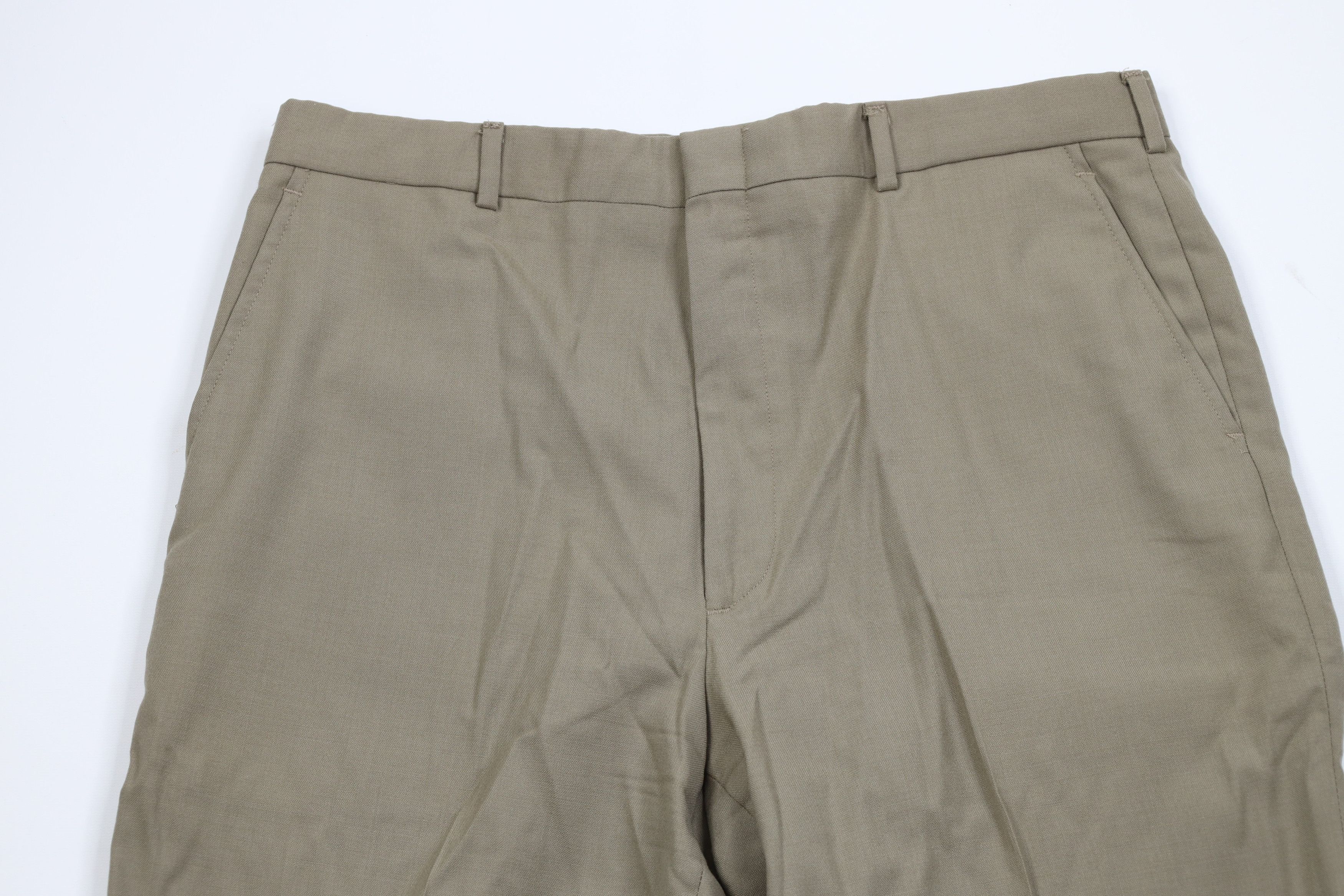 Lands' End Vintage 90s Lands End Knit Wide Leg Chino Pants Beige USA Size US 36 / EU 52 - 2 Thumbnail