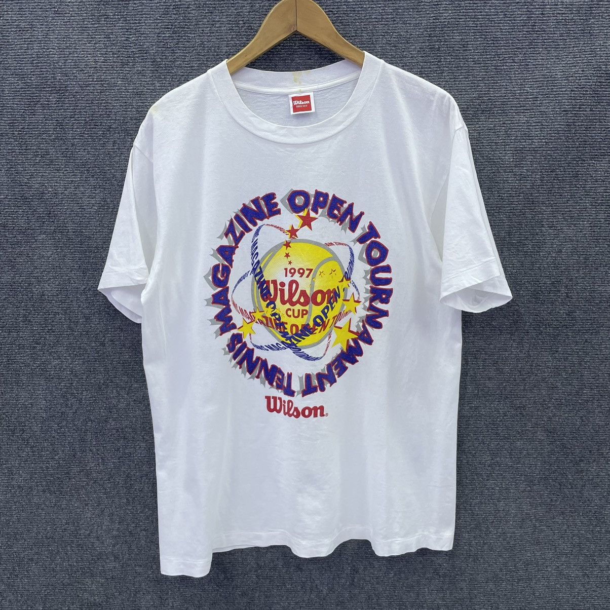Vintage × Wilson 1997 Tennis Magazine Open Tournament Wilson Cup Promo Tee Size US L / EU 52-54 / 3 - 1 Thumbnail