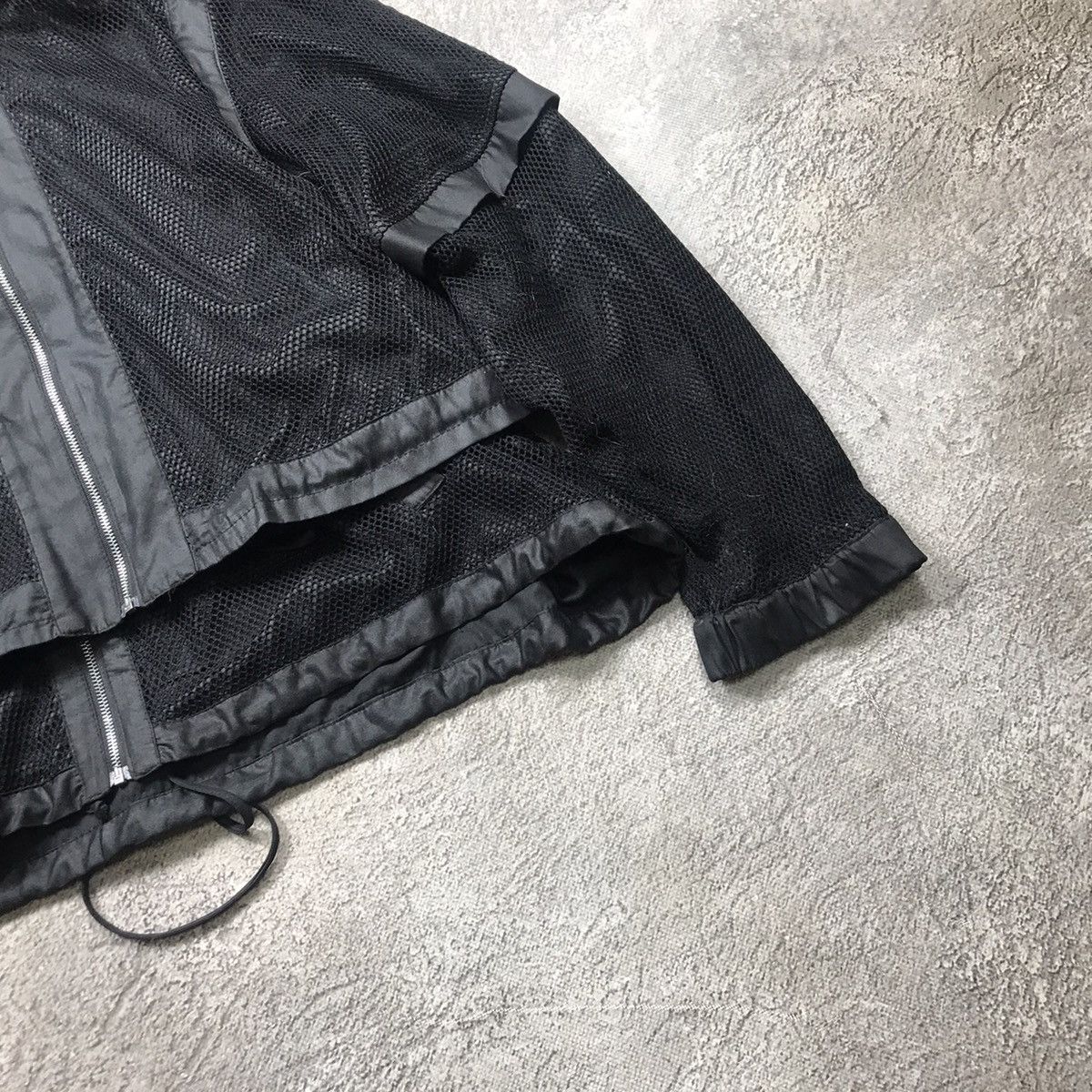 Vintage Vintage Y2K Oversized Mesh Zip Jacket Streetwear Grunge L Size US L / EU 52-54 / 3 - 5 Thumbnail
