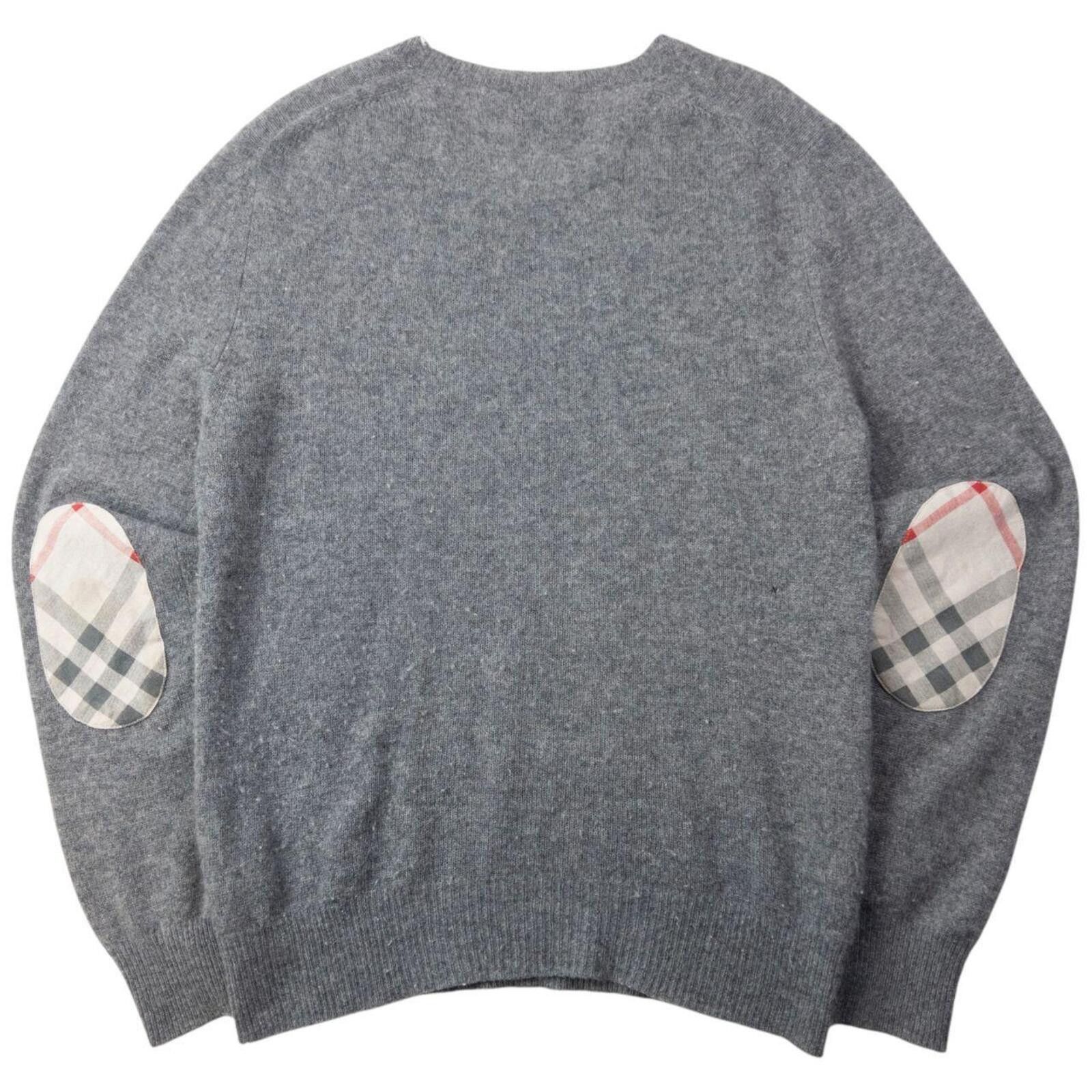 Burberry Vintage 2000s Burberry Brit Nova Check Elbow Patch Jumper M Size US M / EU 48-50 / 2 - 2 Thumbnail