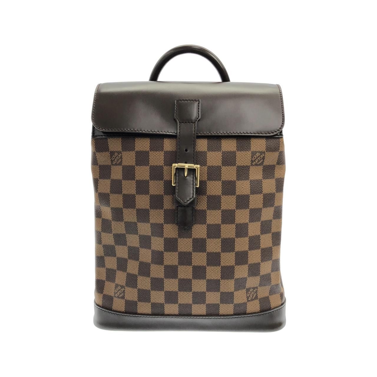 Louis Vuitton Louis Vuitton Louis Vuitton Damier Soho Coated Canvas Backpack Textile Backpack N51132 DUTY FREE for USA Size ONE SIZE - 1 Thumbnail