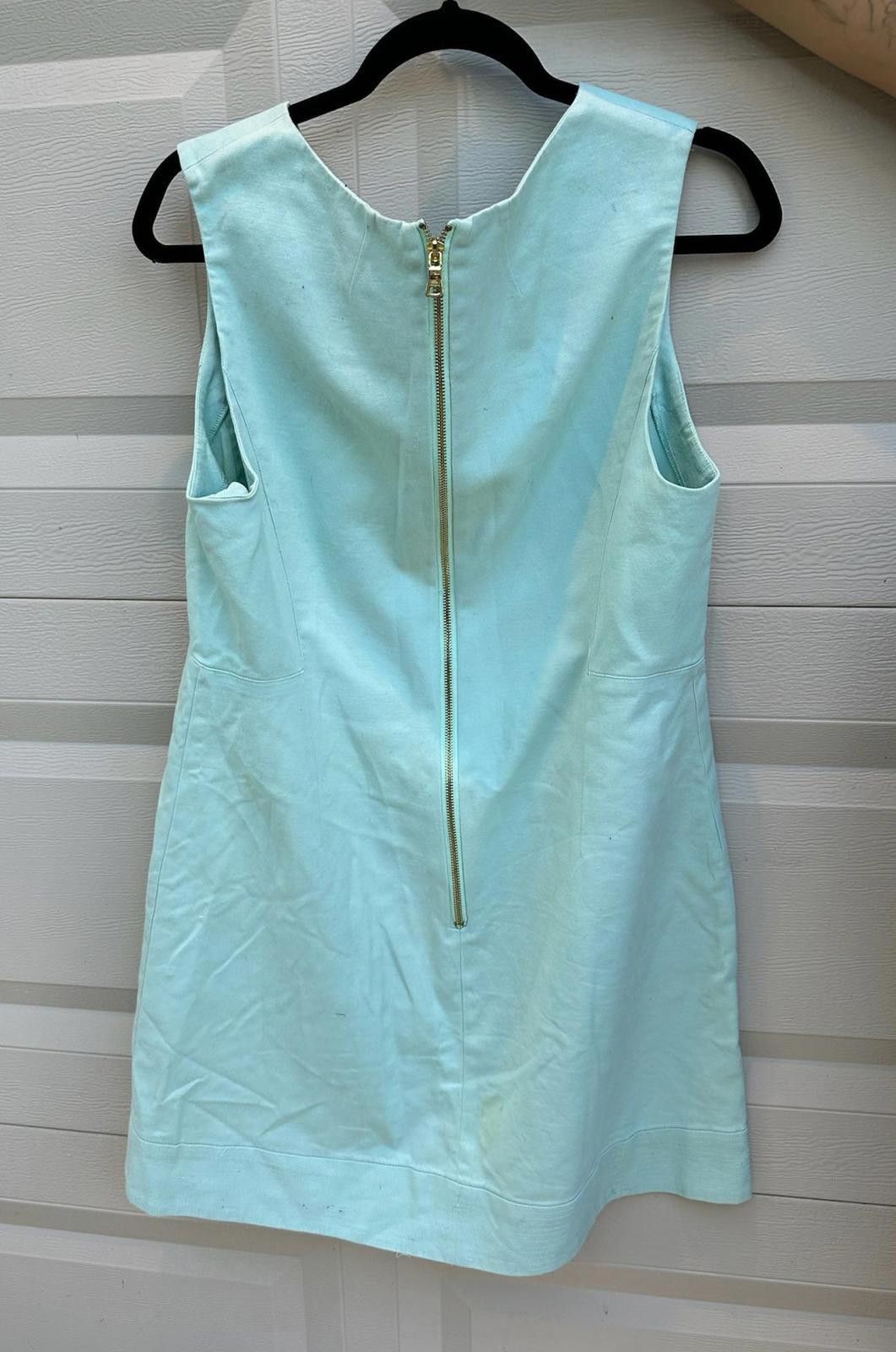 Designer Stylish Sharagano Mint Green Sleeveless Dress - Size 16 Size XXL / US 16-18 / IT 52-54 - 2 Thumbnail