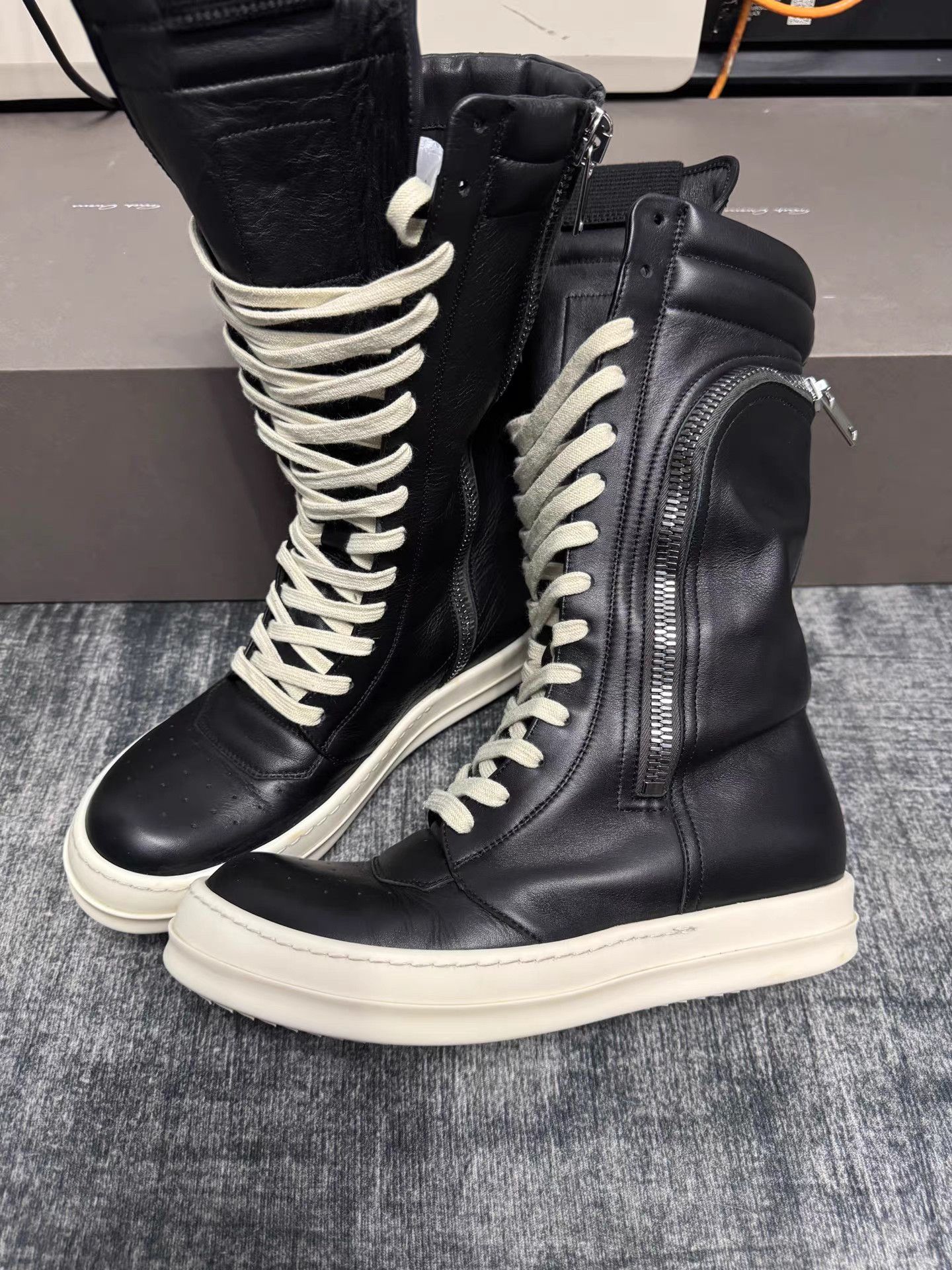 Rick Owens Rick Owens Cargo Basket High Top Boots Size US 9 / IT 39 - 1 Thumbnail