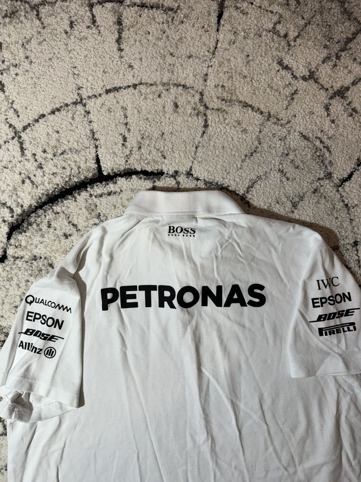 Formula 1 × Hugo Boss × Mercedes-Benz Petronas AMG Mercedes Benz Racing Team Hugo Boss Polo Shirt Size US XXL / EU 58 / 5 - 10 Thumbnail