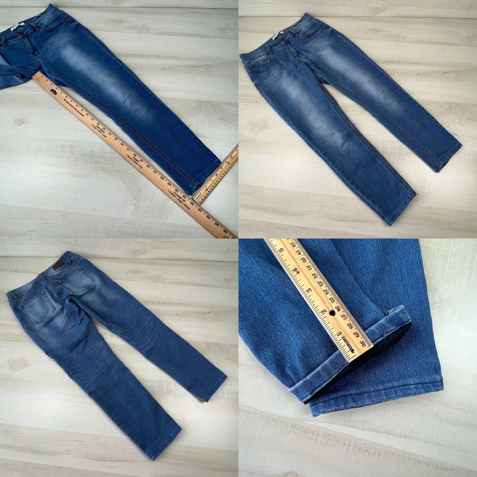 Kenneth Cole Kenneth Cole Reaction Womens Skinny Jeans Blue Medium Wash Mid Rise Stretch Size 8 Size 30" / US 8 / IT 44 - 8 Thumbnail