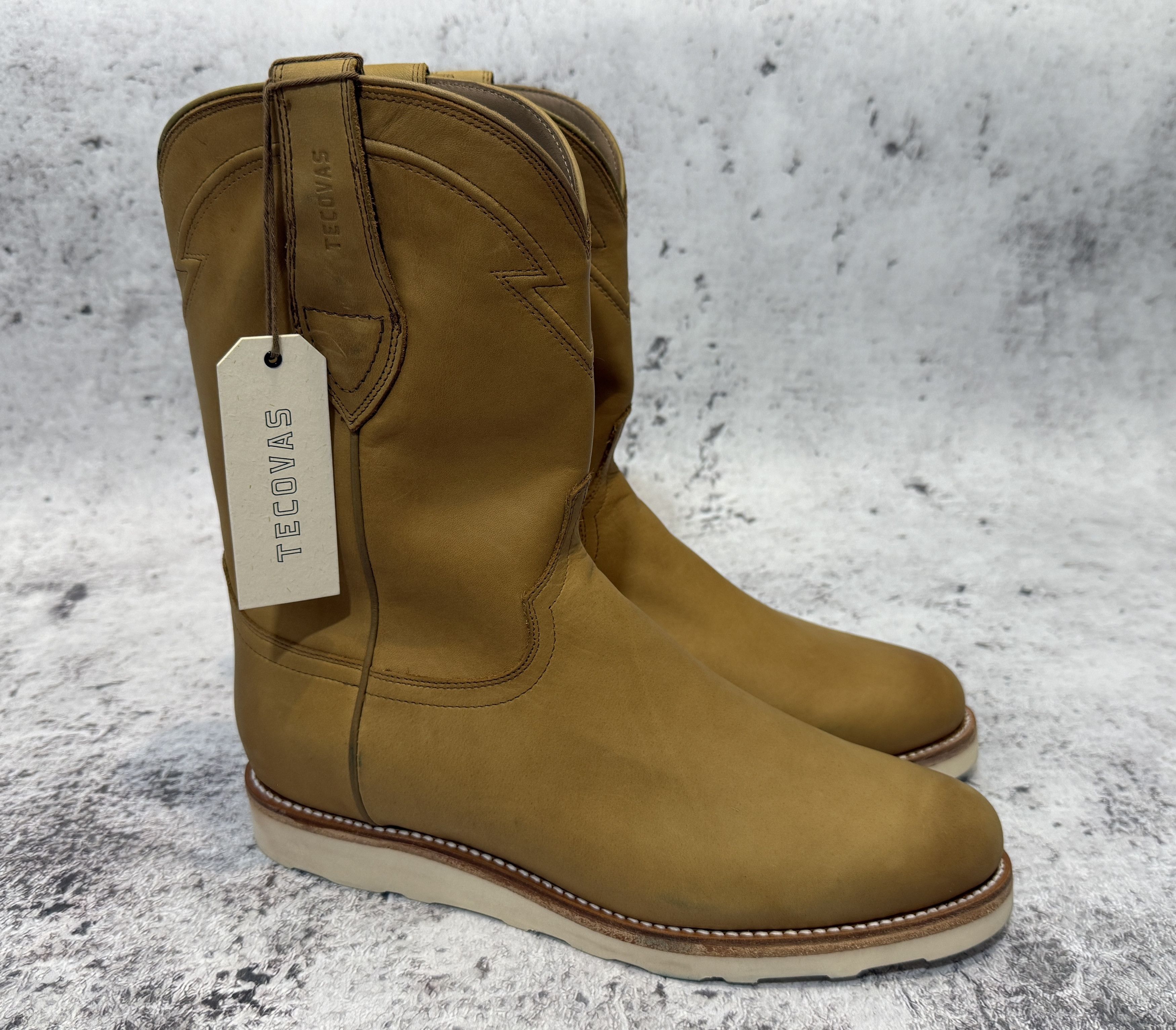 Tecovas The Knox Wheat Calfskin Boots 11EE