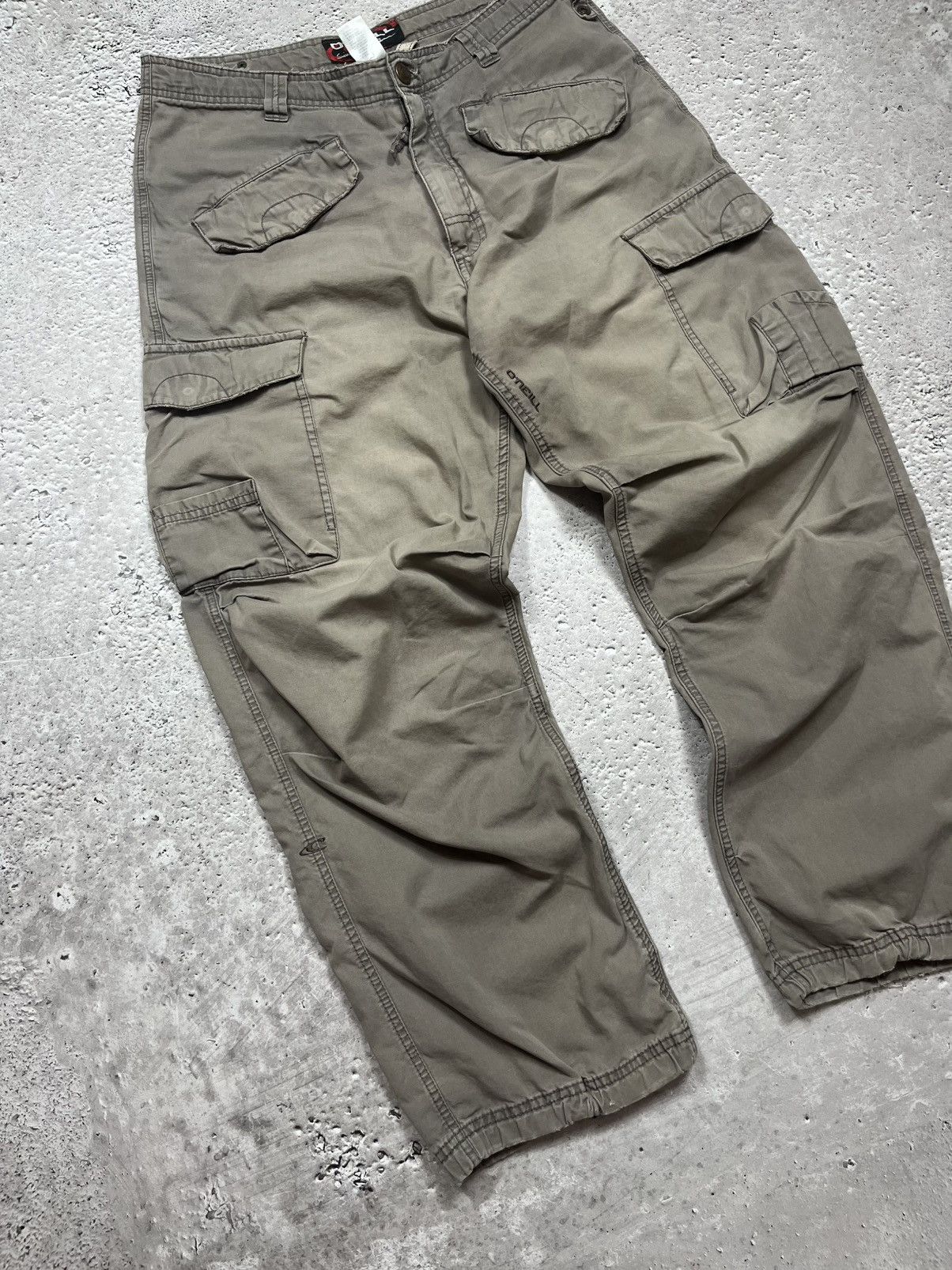 O'Neill × Vintage O’Neill Baggy Faded Cargo Pants Wide Fit Workwear Style Size US 34 / EU 50 - 3 Thumbnail