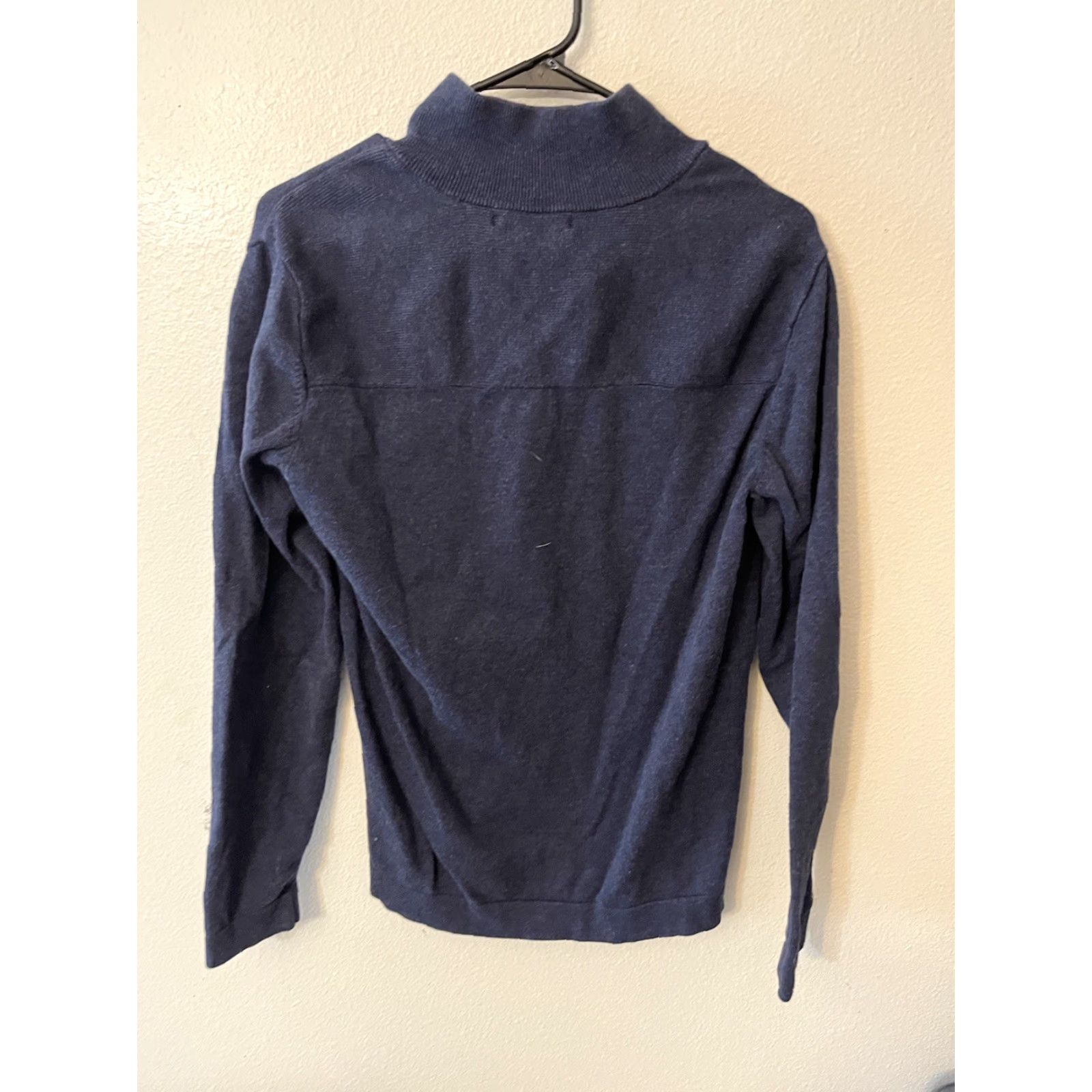Vintage VINTAGE Mark Law 1/4 Zip Sweater Men’s Cotton Blue Size M Pullover Casual Business Knit Adult Mens Routine 100% Cotton Size US M / EU 48-50 / 2 - 2 Thumbnail