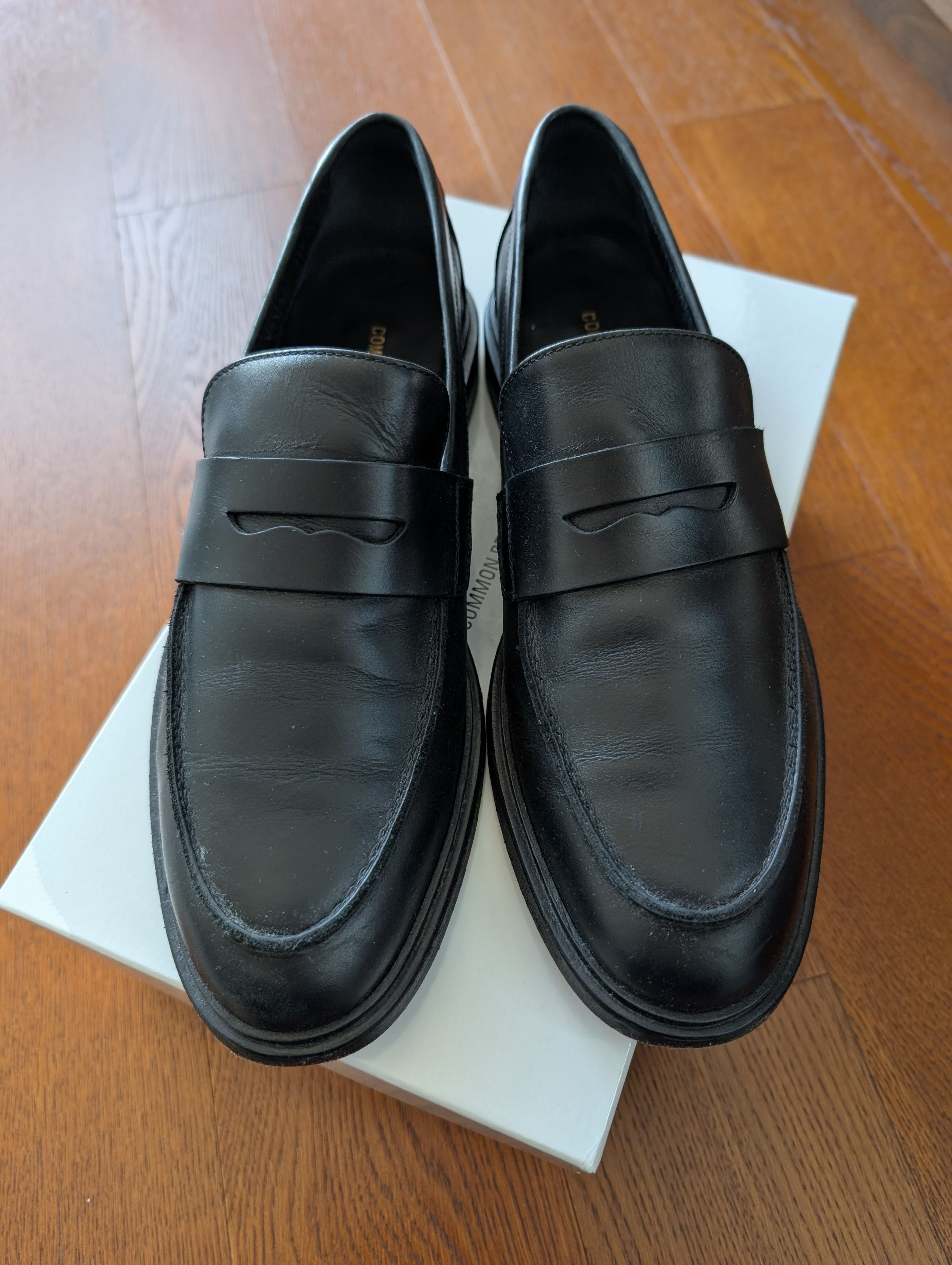 Common Projects Common Projects Black Leather Penny Loafers Size 42 9US Size US 9 / EU 42 - 3 Thumbnail