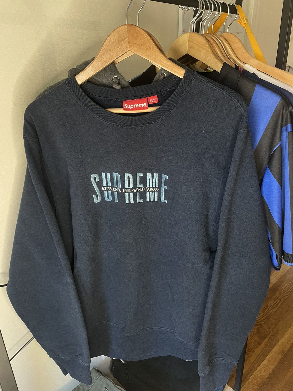 Supreme Supreme world famous crewneck | Grailed