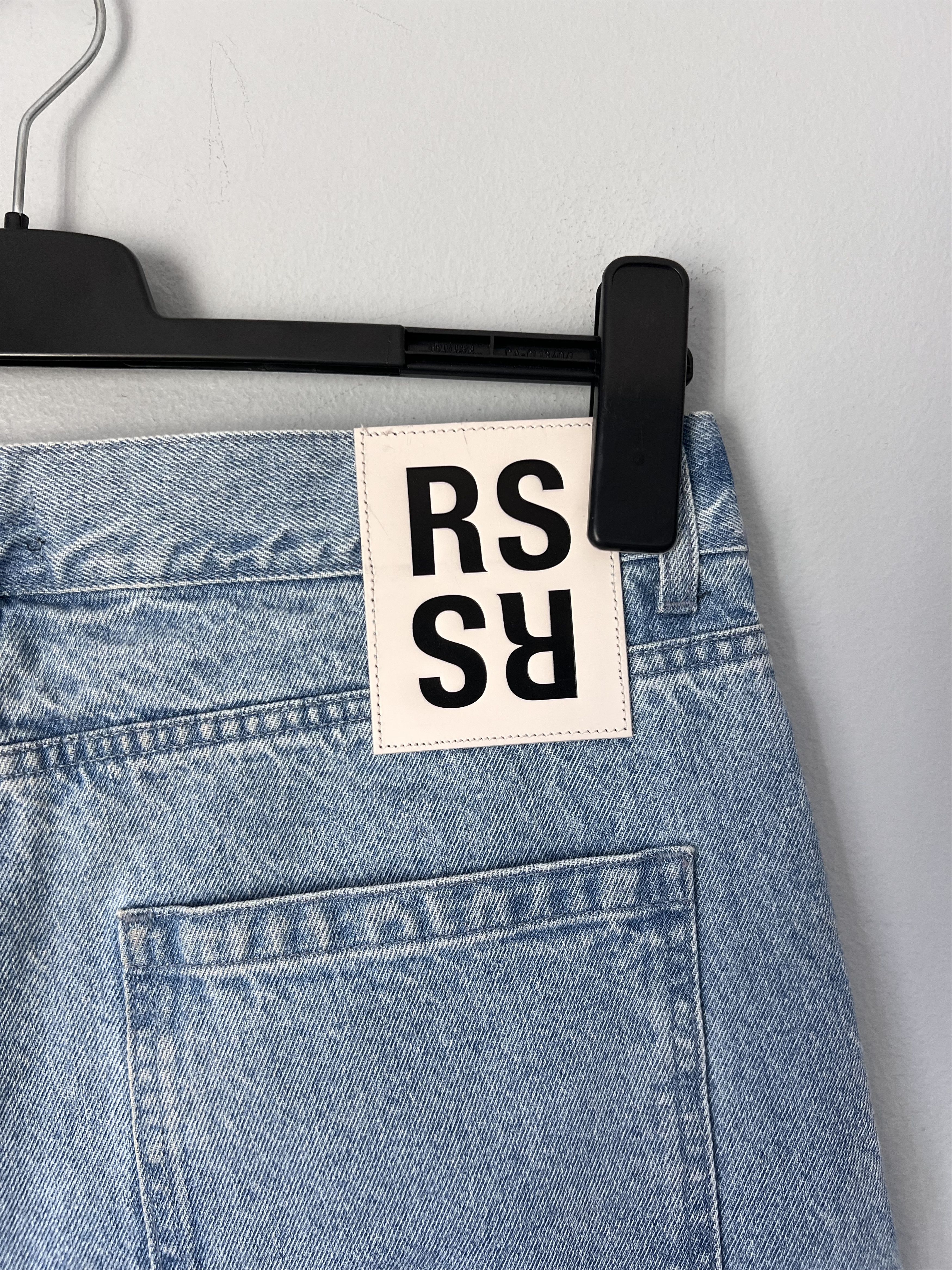 Raf Simons Raf Simons Destroyed Denim Shorts in Blue Size US 33 - 6 Thumbnail