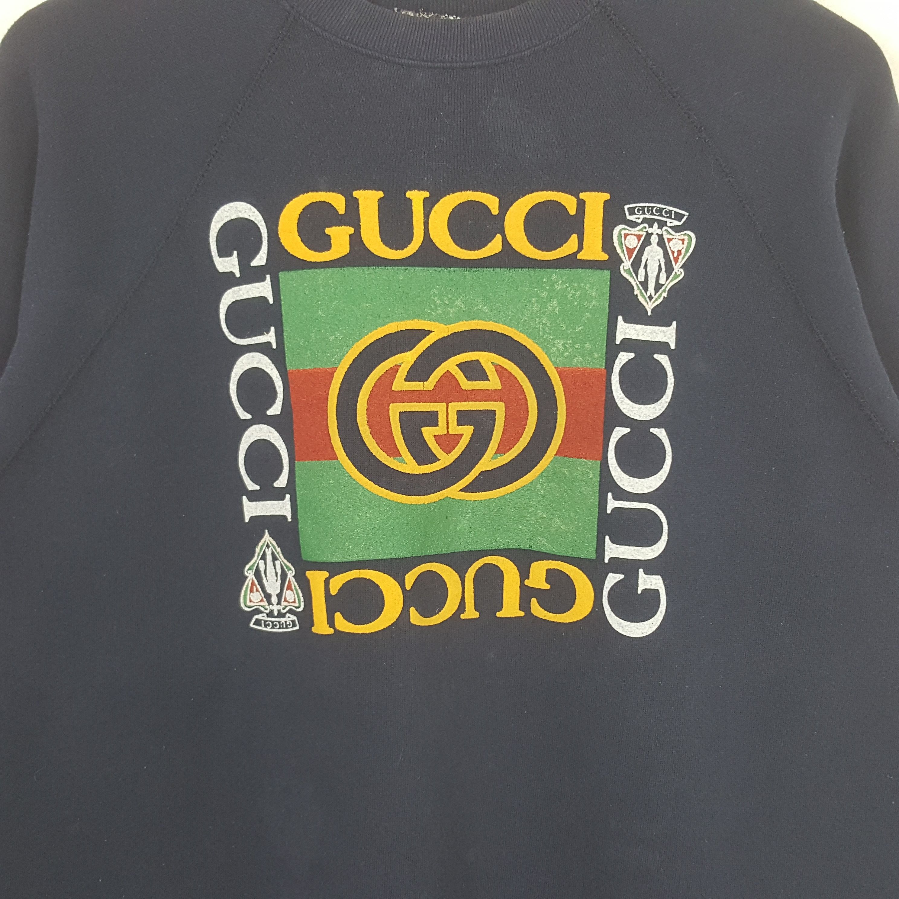 Tultex Vintage Gucci Italian Brand 90's Sweatshirt RR2 Size US L / EU 52-54 / 3 - 2 Thumbnail