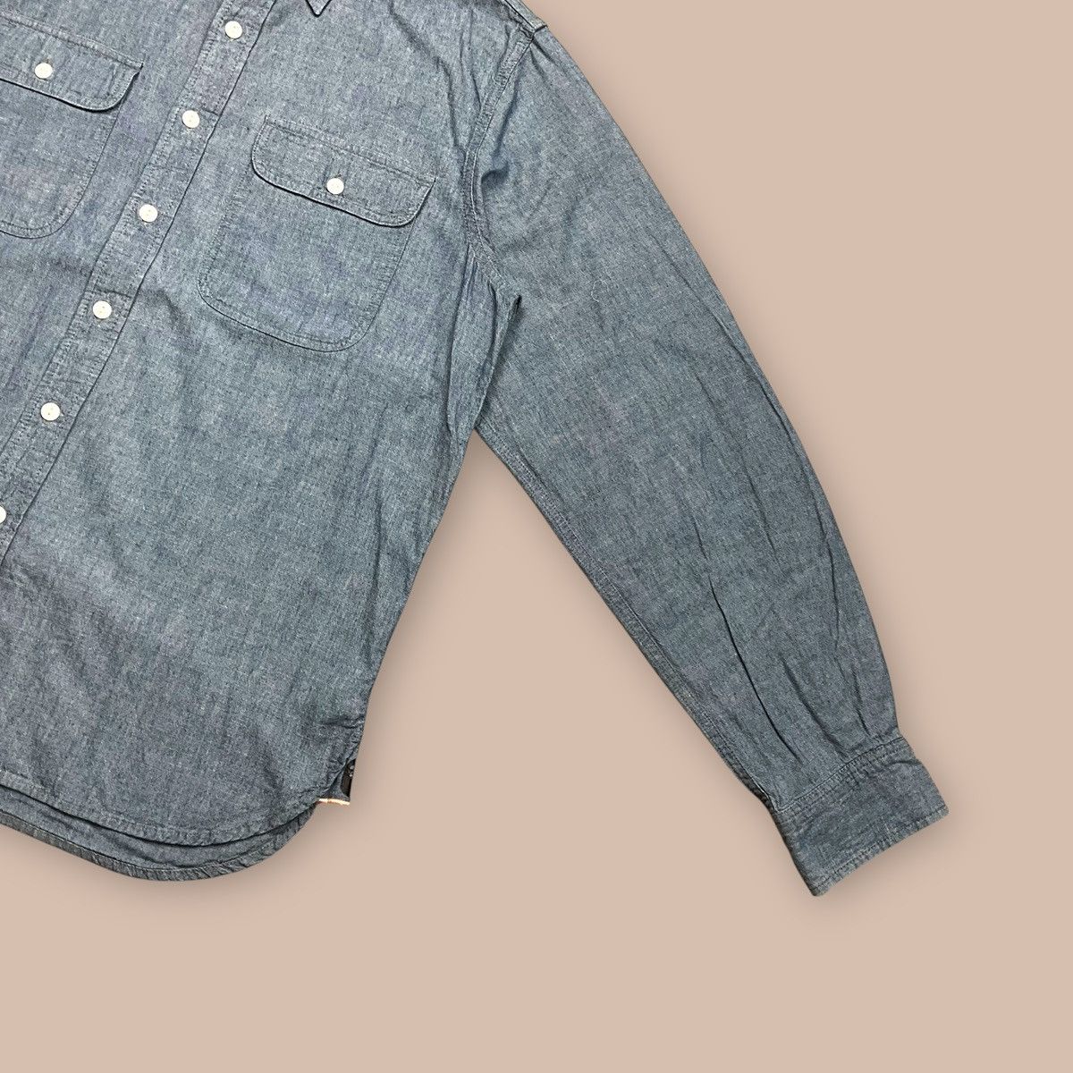Bape Bape Chambray 2 Pockets L/S Button up Shirt Size US XL / EU 56 / 4 - 5 Thumbnail