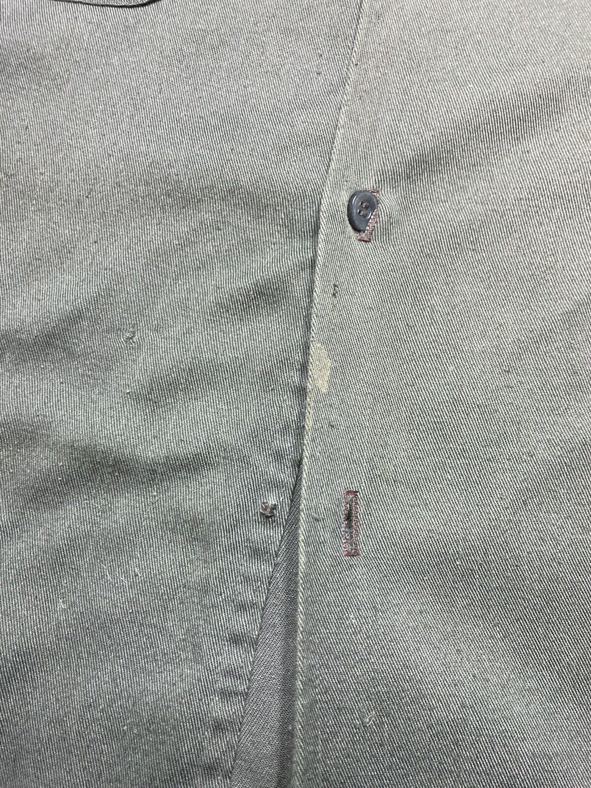 Vintage VTG 50s work shirt twill distressed selvedge gussets XXL 2XL Size US XXL / EU 58 / 5 - 3 Thumbnail