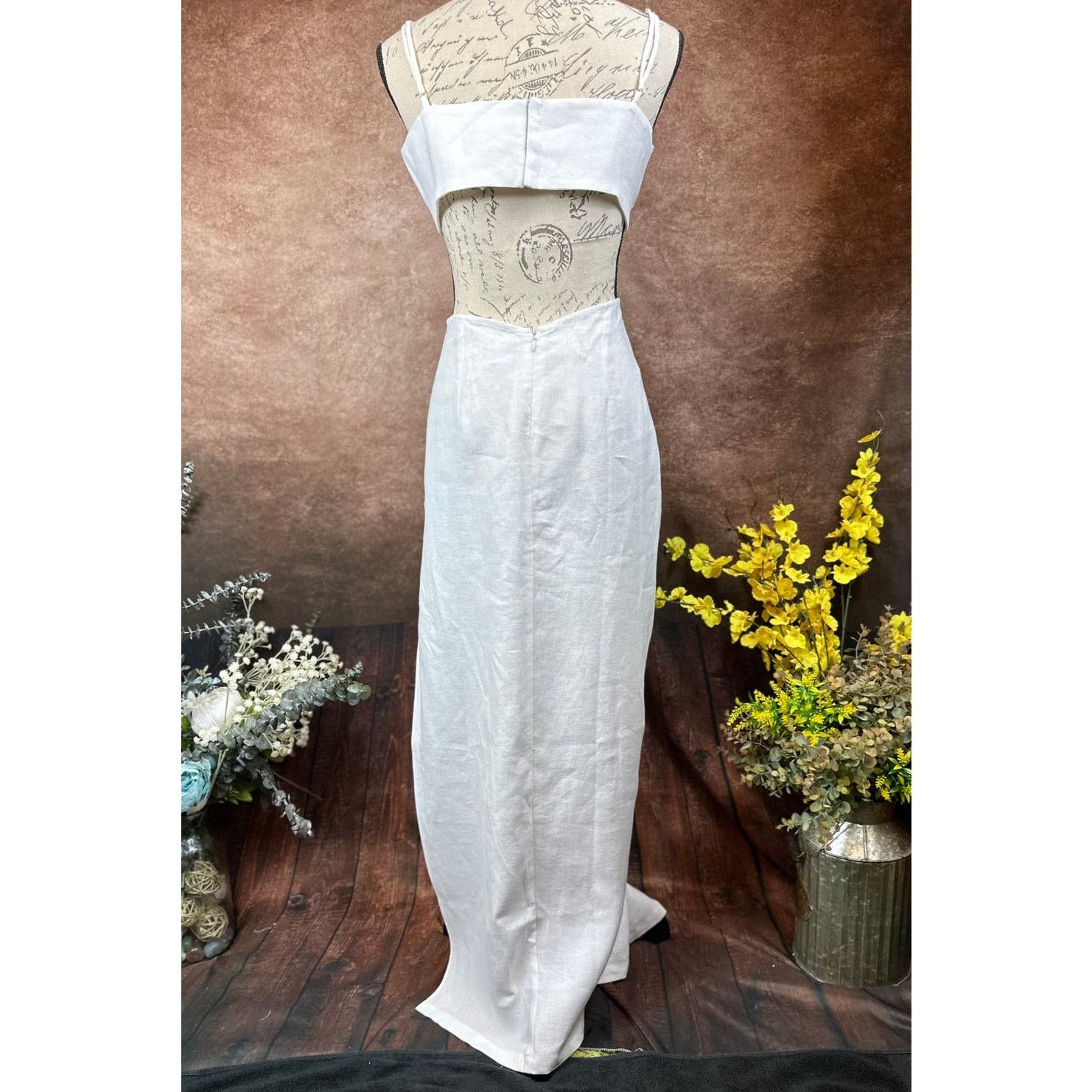 Other Rumer Avalon Ring Maxi Dress - White - size L Size L / US 10 / IT 46 - 14 Thumbnail