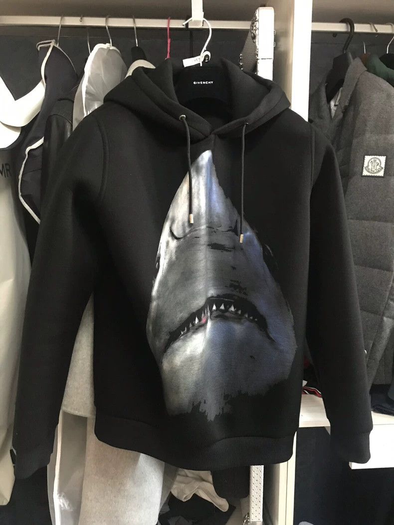 Givenchy Givenchy Space Cotton Shark Hoodie Size US M / EU 48-50 / 2 - 2 Thumbnail