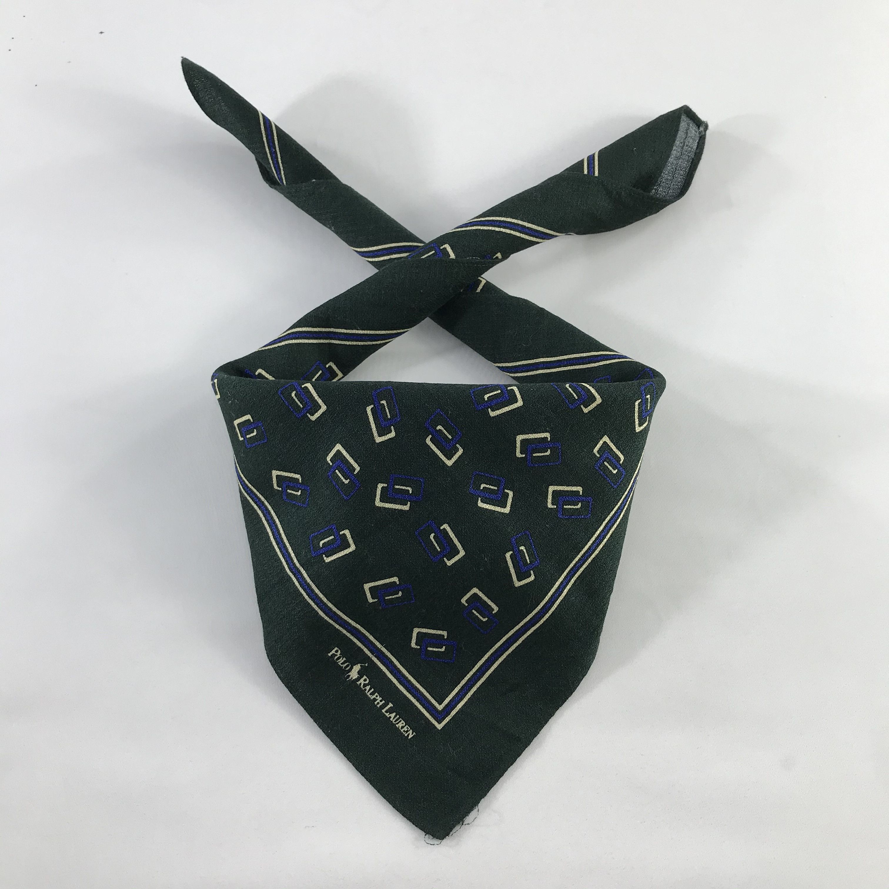 Polo Ralph Lauren × Vintage Polo Ralph Lauren Bandana / Handkerchief / Neckerchief -S697 Size ONE SIZE - 3 Thumbnail