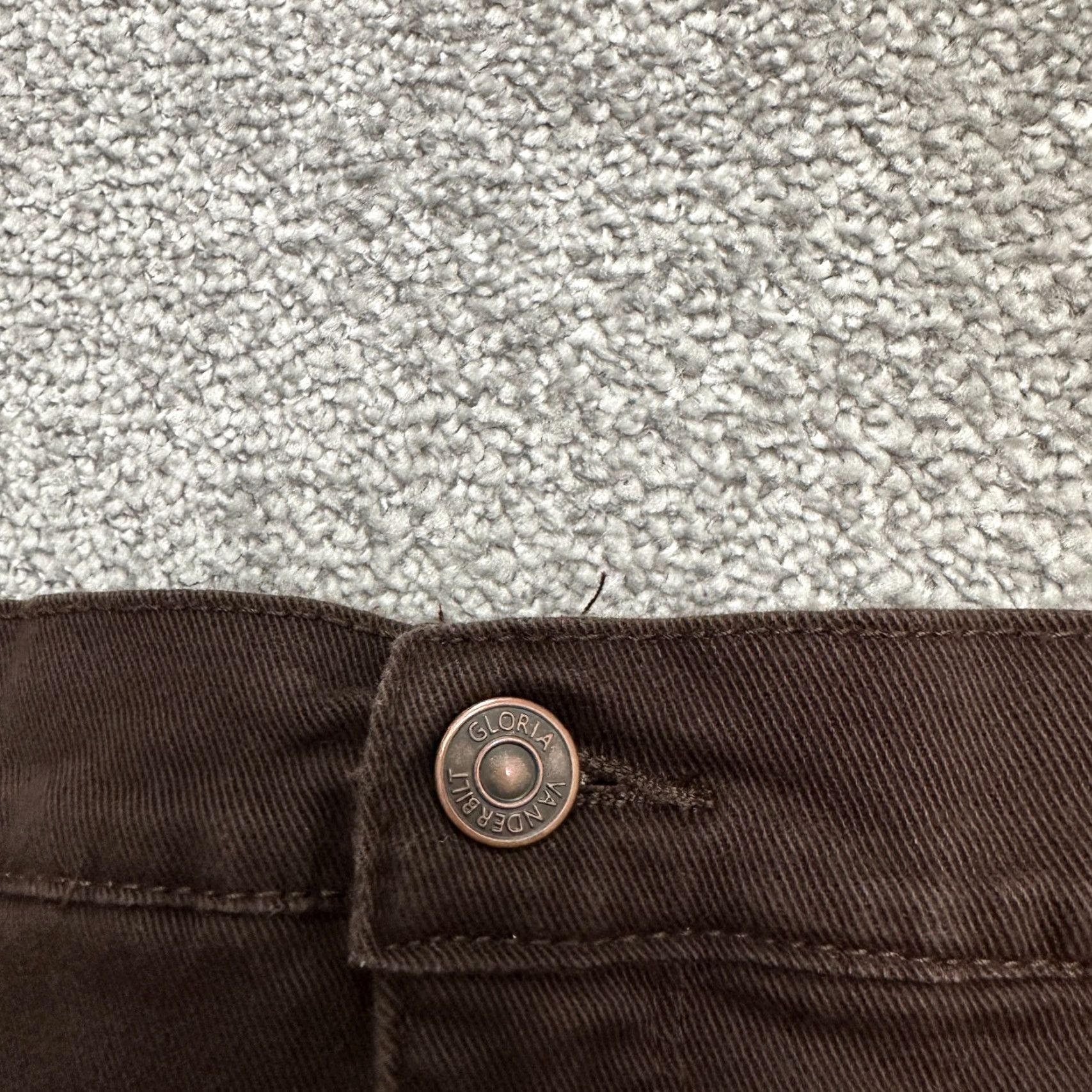 Gloria Vanderbilt Gloria Vanderbilt Amanda Jeans 16 Brown High Rise Dark Wash 37x28 Denim Womens Size 38" / US 16 / IT 52 - 4 Thumbnail