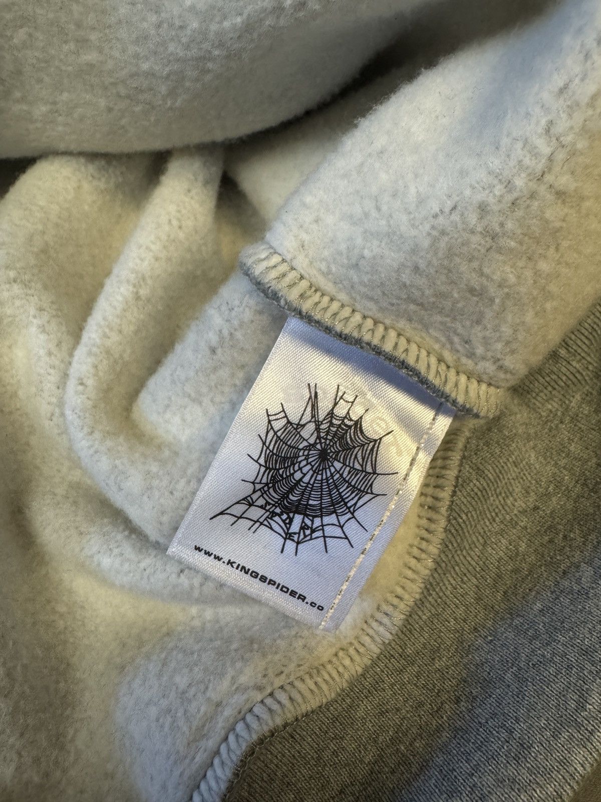 Sp5der beluga hoodie heather grey
