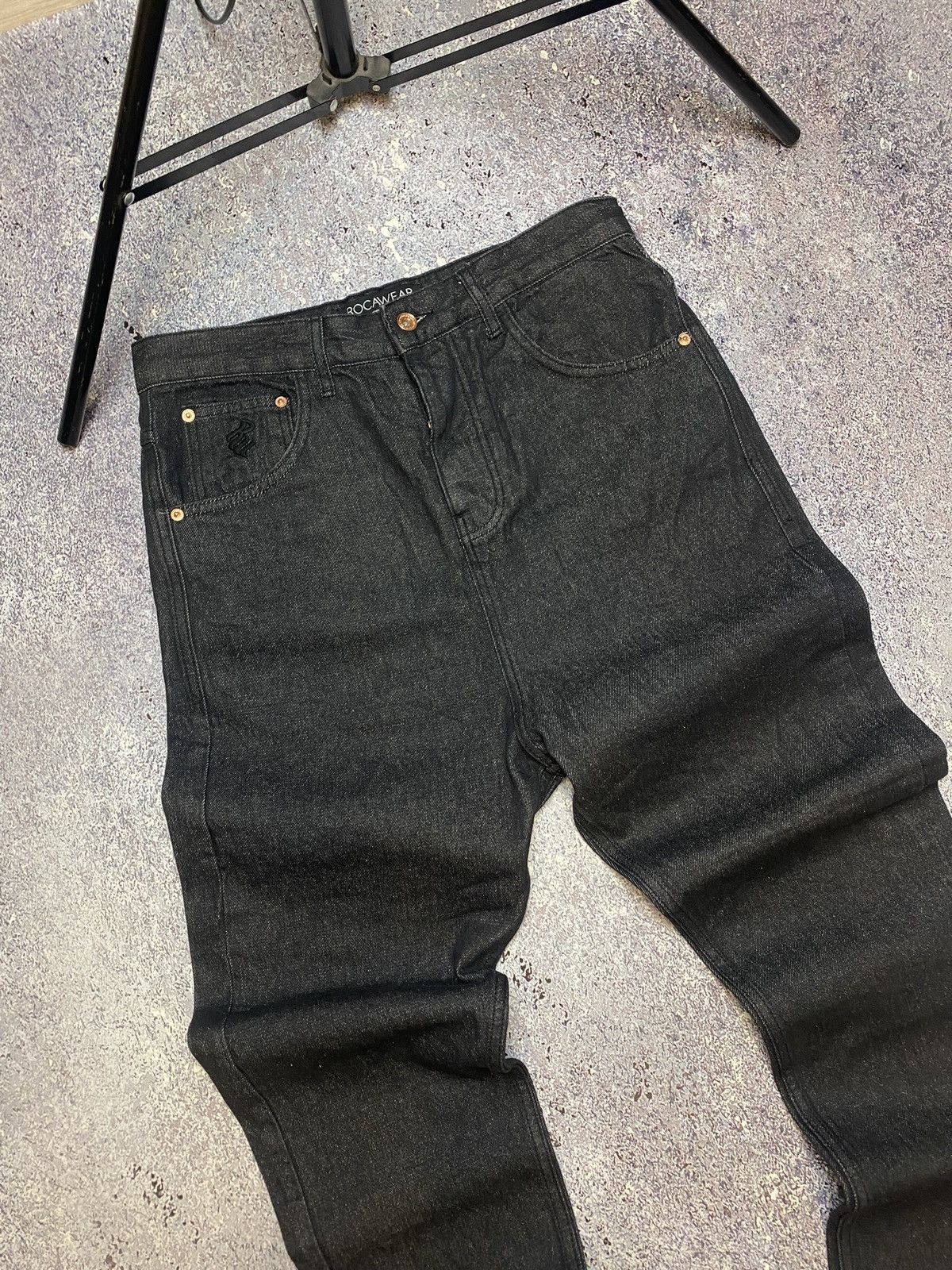 Rocawear × Vintage 💥CRAZY Y2K ROCAWEAR HIP-HOP JEANS Size US 30 / EU 46 - 8 Thumbnail