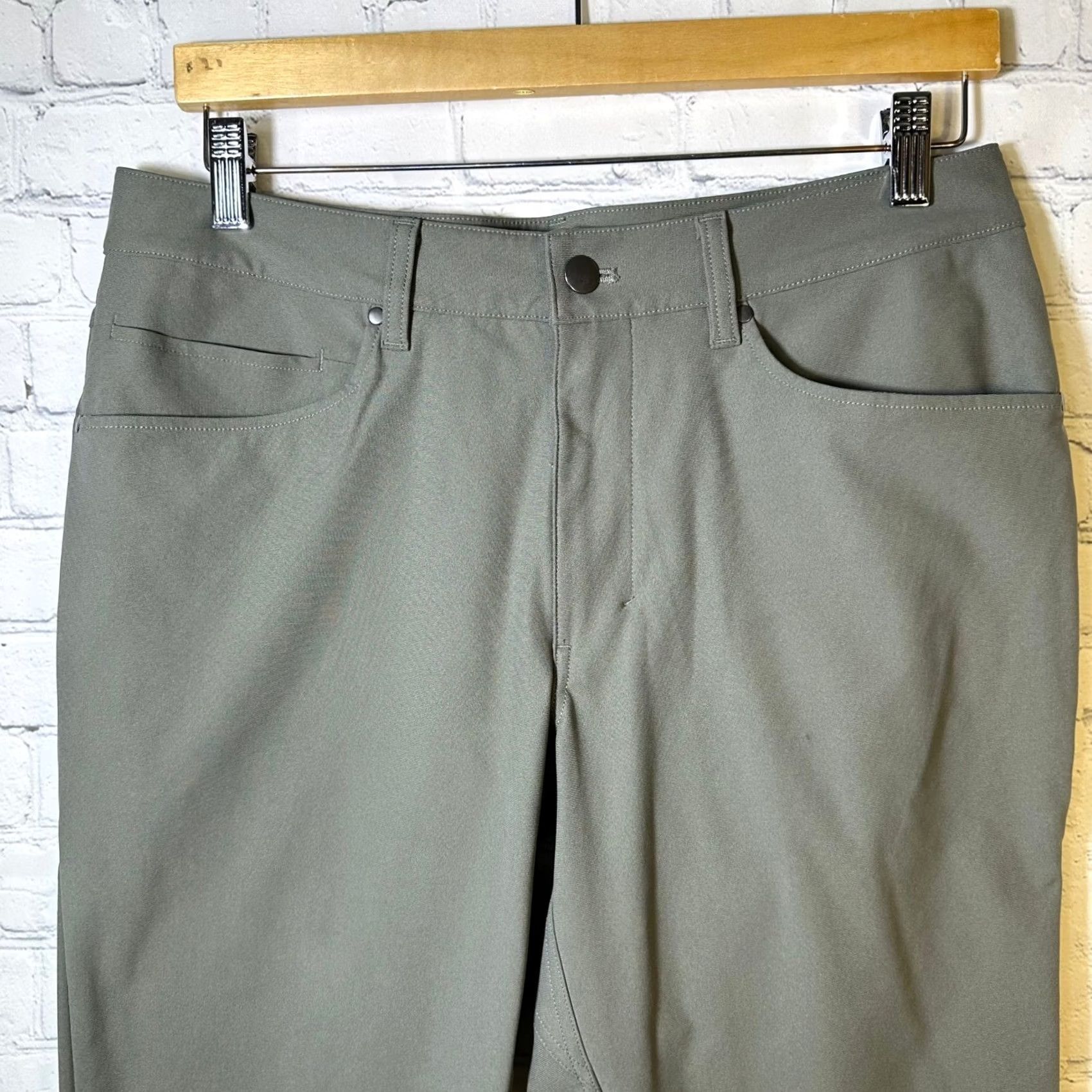 Lululemon Lululemon ABC Classic-Fit Pant Warpstreme 31 Inseam 32" Gray Green Mens Size US 31 - 2 Thumbnail