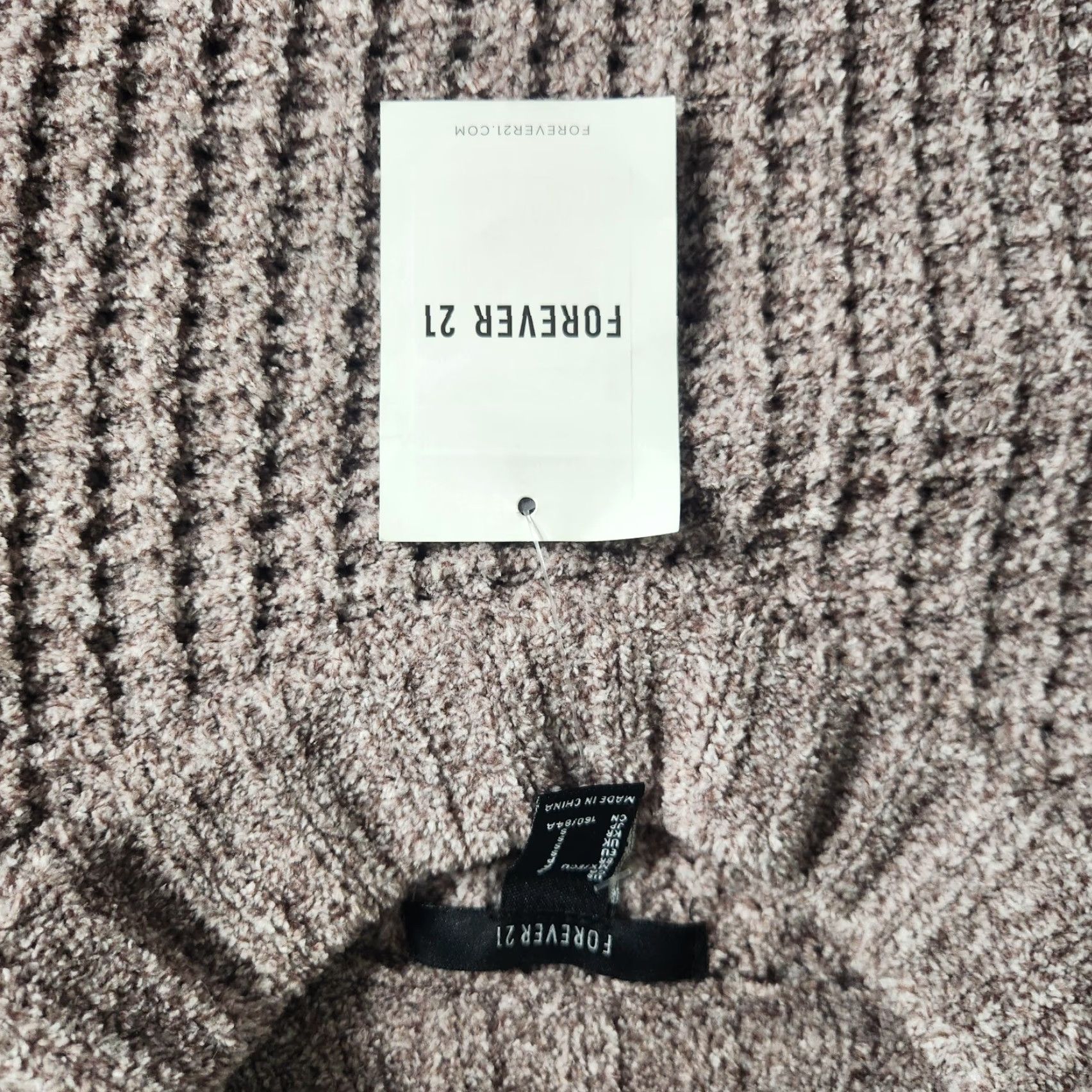 Forever 21 Forever 21 Womens Mauve Chenille Cropped Long Sleeve Crewneck Sweater S NWT Oversized Waffle Knit Pullover Casual Girls Womens Size S / US 4 / IT 40 - 5 Thumbnail