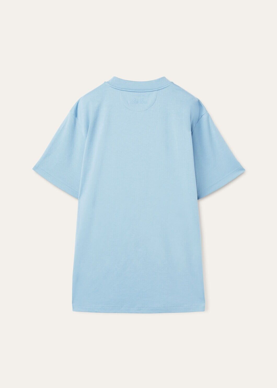 Loro Piana o1w1db10125 FAM8924 T-Shirt in Light Blue Size US M / EU 48-50 / 2 - 6 Thumbnail