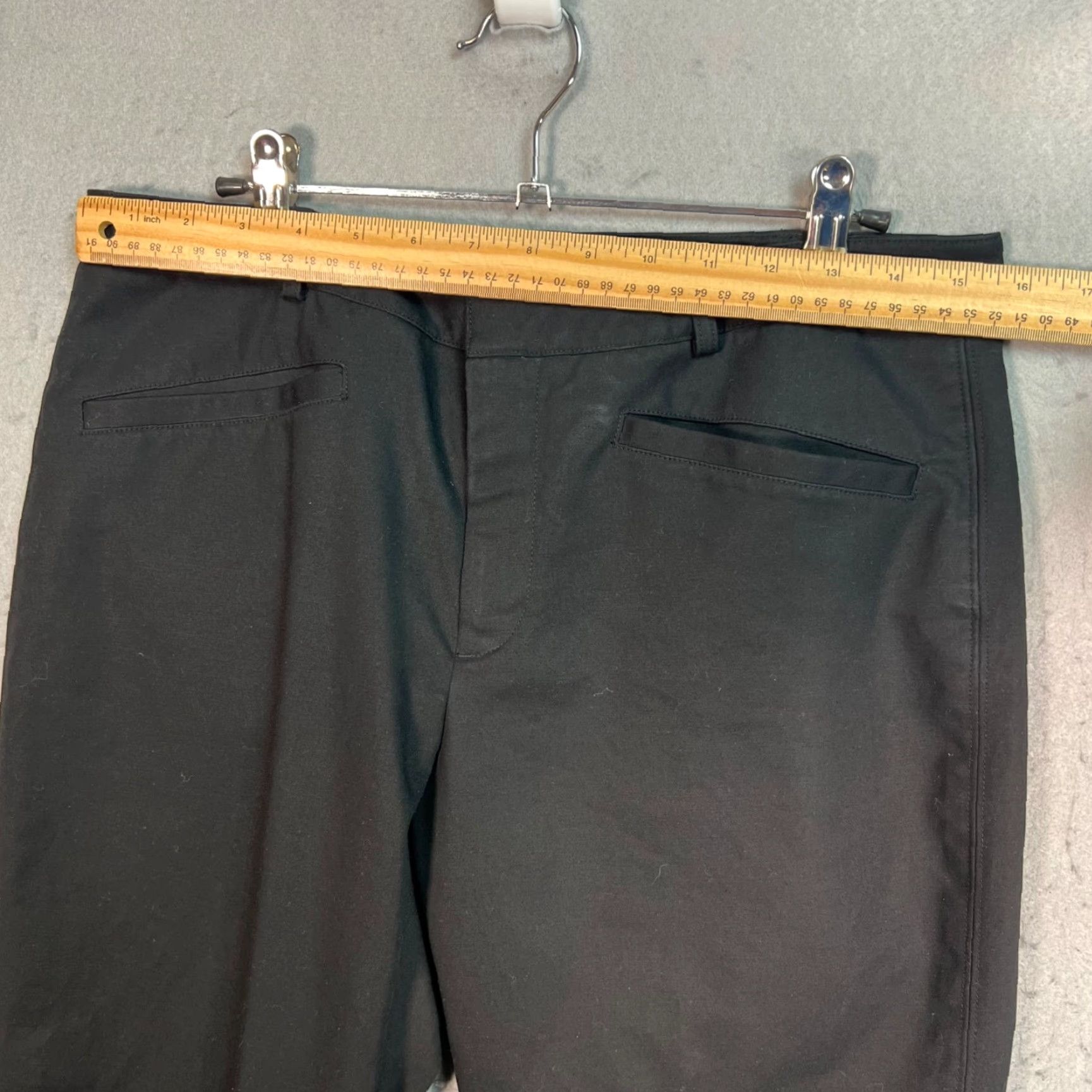 Club Monaco Club Monaco Womens Size 10 Black Slim-Fit Pants Viscose Blend Size 32" / US 10 / IT 46 - 5 Thumbnail