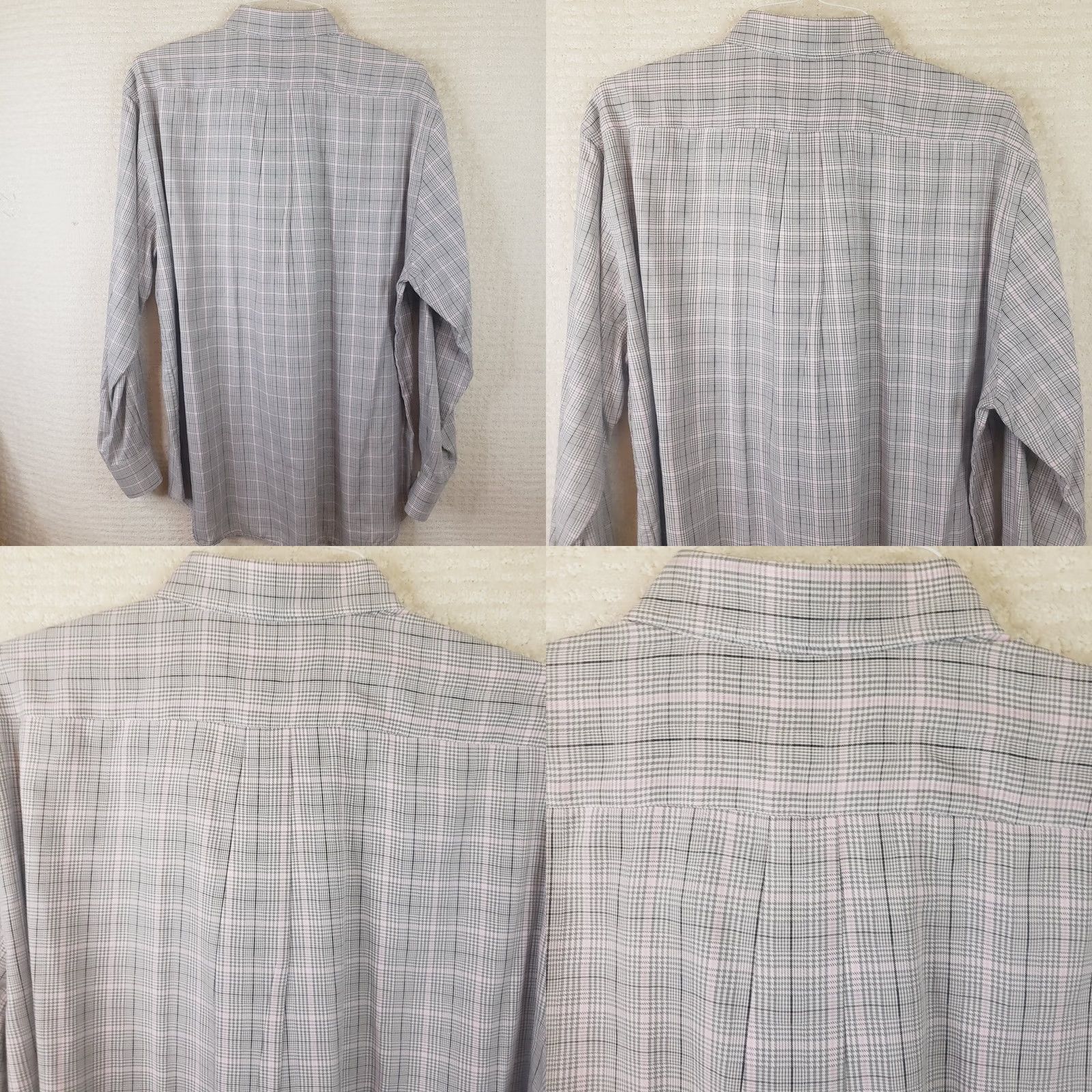Peter Millar Peter Millar Button Up Men XL White/Blue/Pink Long Sleeve Plaid Pocket Stretch Shirt Size US XL / EU 56 / 4 - 8 Thumbnail