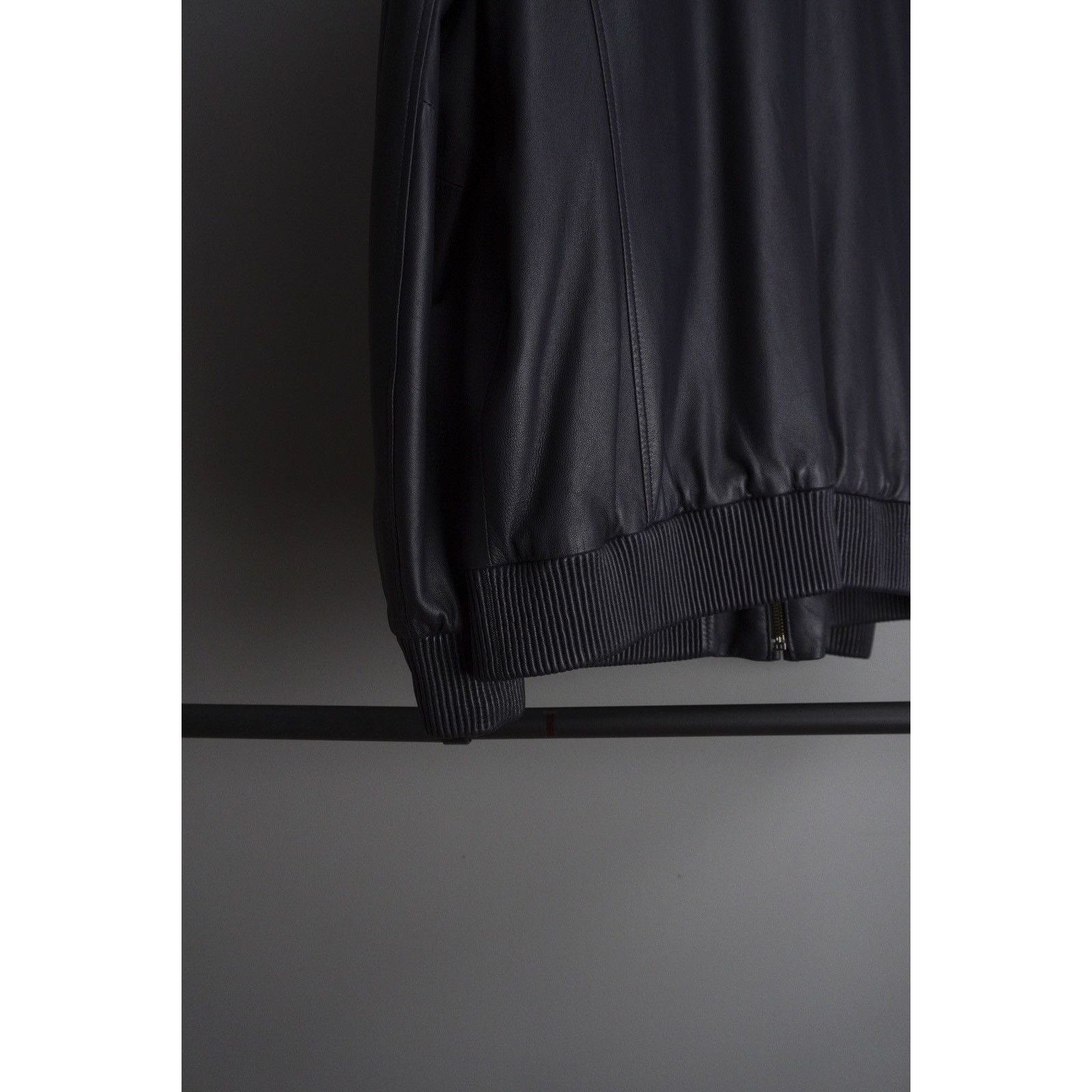 Brioni Brioni dark blue leather jacket Size US XL / EU 56 / 4 - 8 Thumbnail