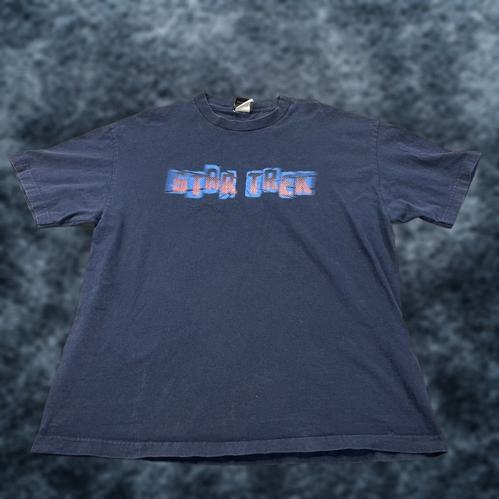 Vintage VINTAGE Star Trek Shirt Mens L Navy Blue 90s TV Movies Spock Tee Photos Added Size US L / EU 52-54 / 3 - 1 Thumbnail