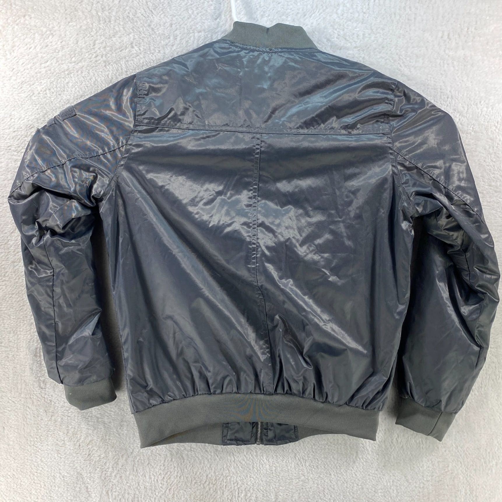 Members Only VINTAGE Members Only Jacket Mens Small S Gray Full Zip Bomber Racer Coat Lined Size US S / EU 44-46 / 1 - 2 Thumbnail