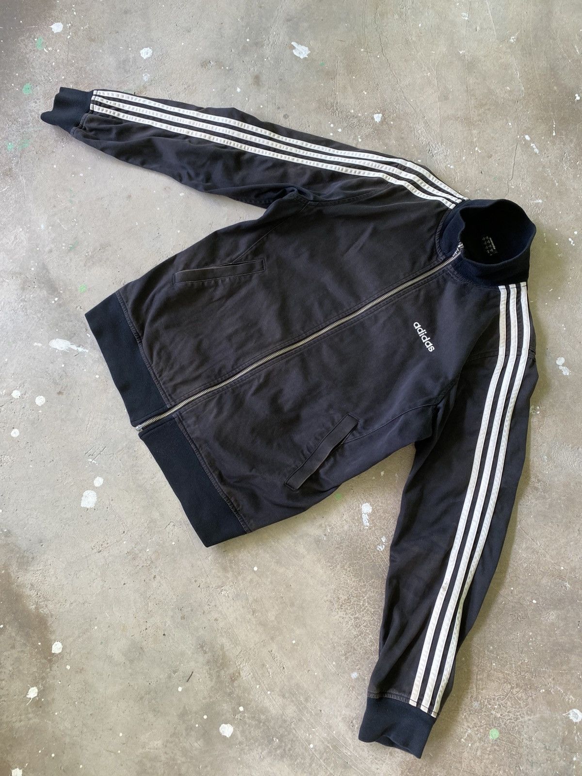Adidas Vintage Adidas 3 Stripe Track Jacket Black Size US M / EU 48-50 / 2 - 5 Thumbnail