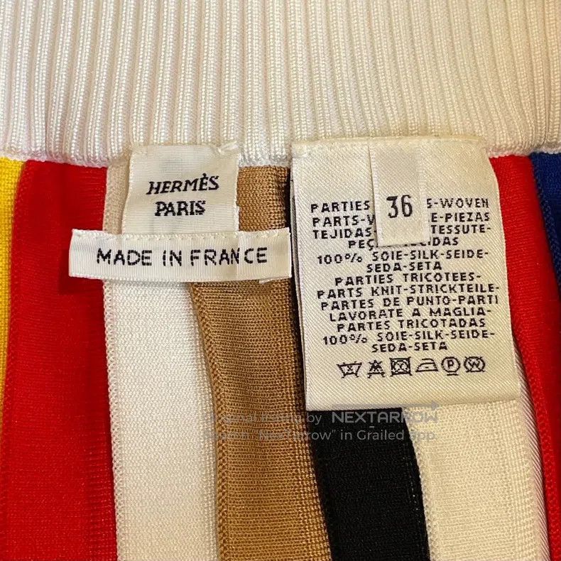 Hermes Hermes Multicolored Pleated Long Skirt Size 24" / US 00 / IT 34 - 6 Thumbnail