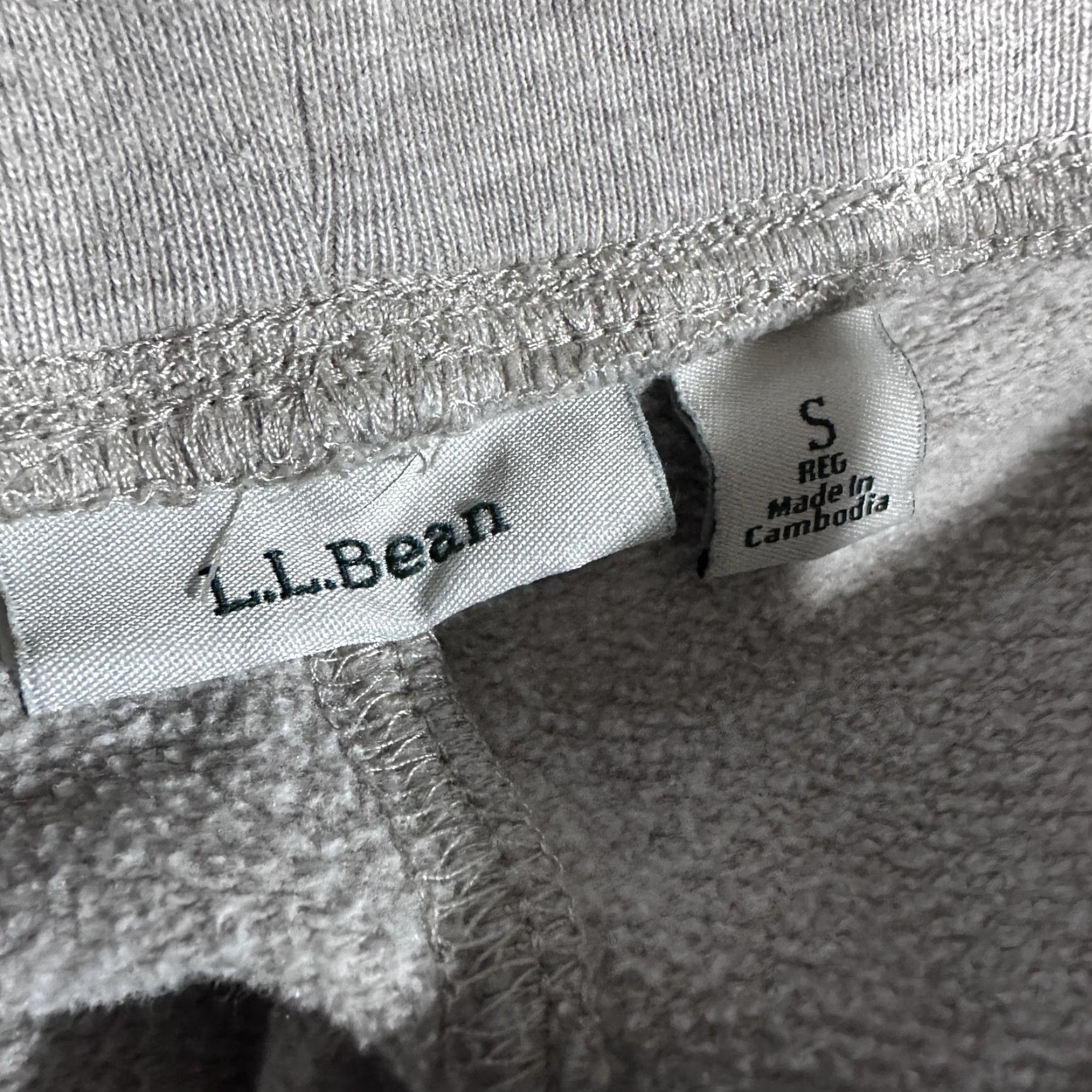 Vintage LL Bean Pants Women S Gray Sweatpants Cotton Polyester Fleece Pockets Pull On Size 28" / US 6 / IT 42 - 2 Thumbnail