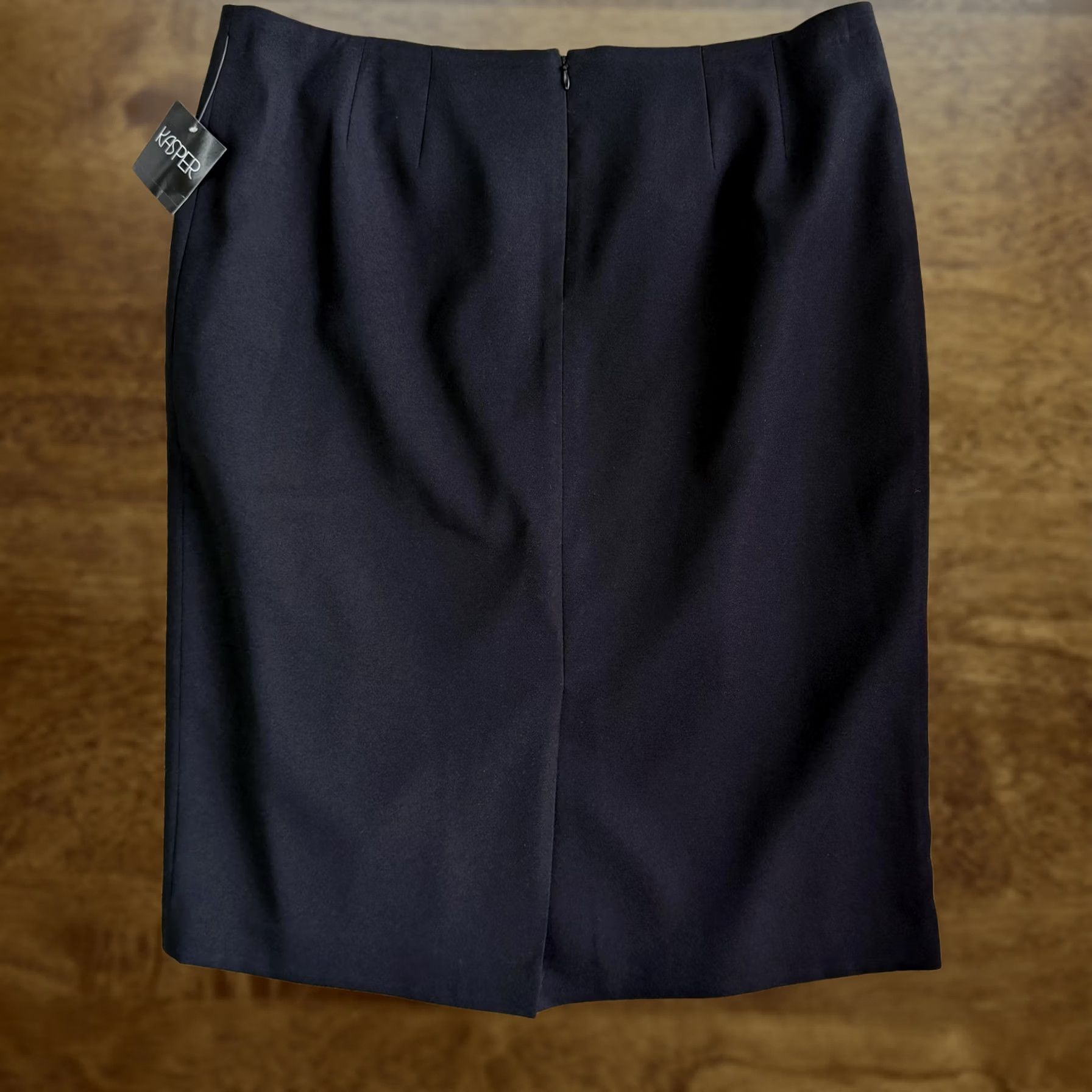 Kasper Kasper Skirt Womens 18 Black Solid Pencil Knee Length Lined Slit Work Office Womens 18 Black Solid Pencil Knee Length Lined Slit Work Office Size 40" / US 18 - 1 Thumbnail