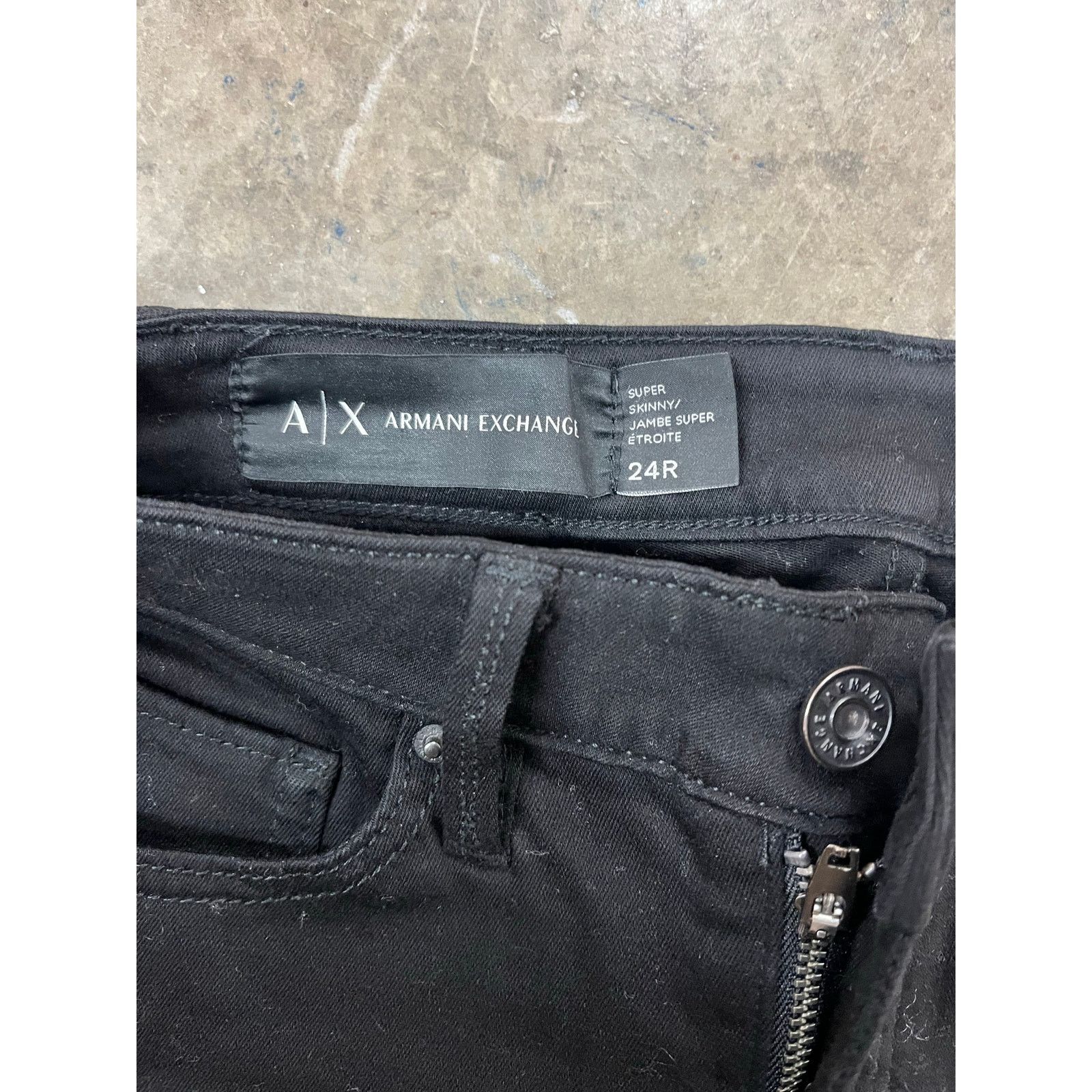 Armani Exchange Armani Exchange - Super Skinny Jeans / size 24R / Black Size 24" / US 00 / IT 34 - 4 Thumbnail