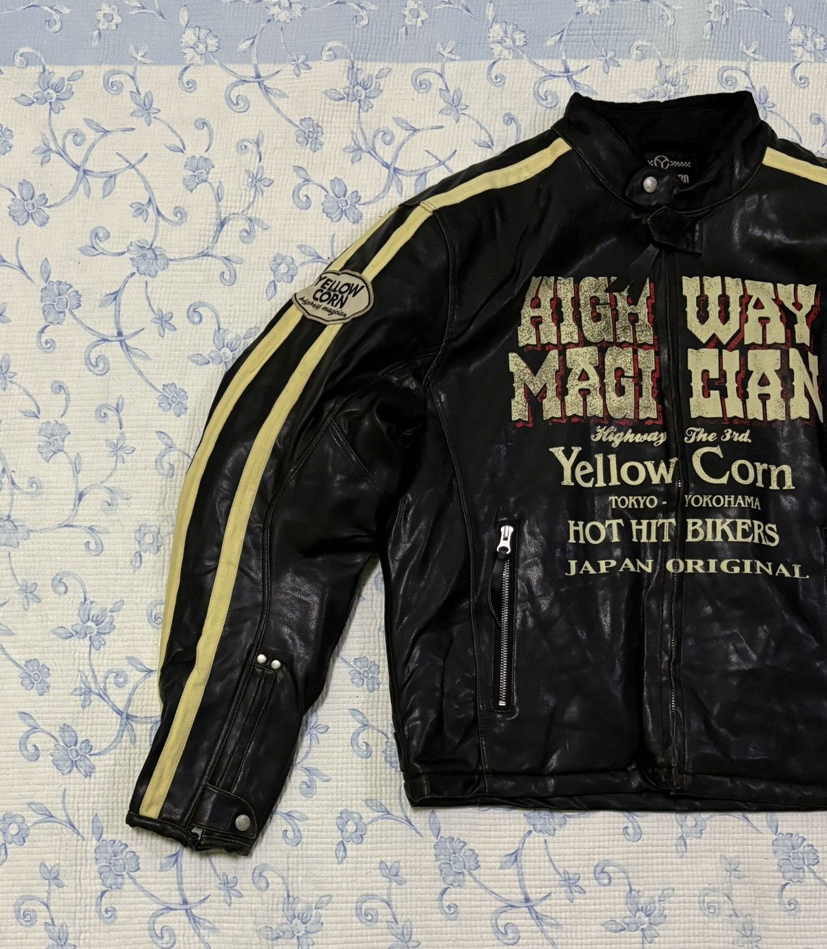 YELLOW CORN Yellow Corn Leather Jacket Highway Size US XL / EU 56 / 4 - 2 Thumbnail