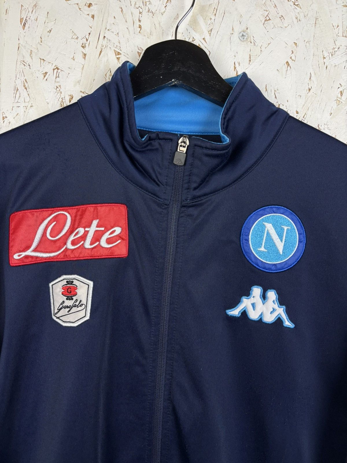 Kappa Kappa Napoli 2015/16 Tracksuit Jacket Blue Size ~L Size US XL / EU 56 / 4 - 2 Thumbnail