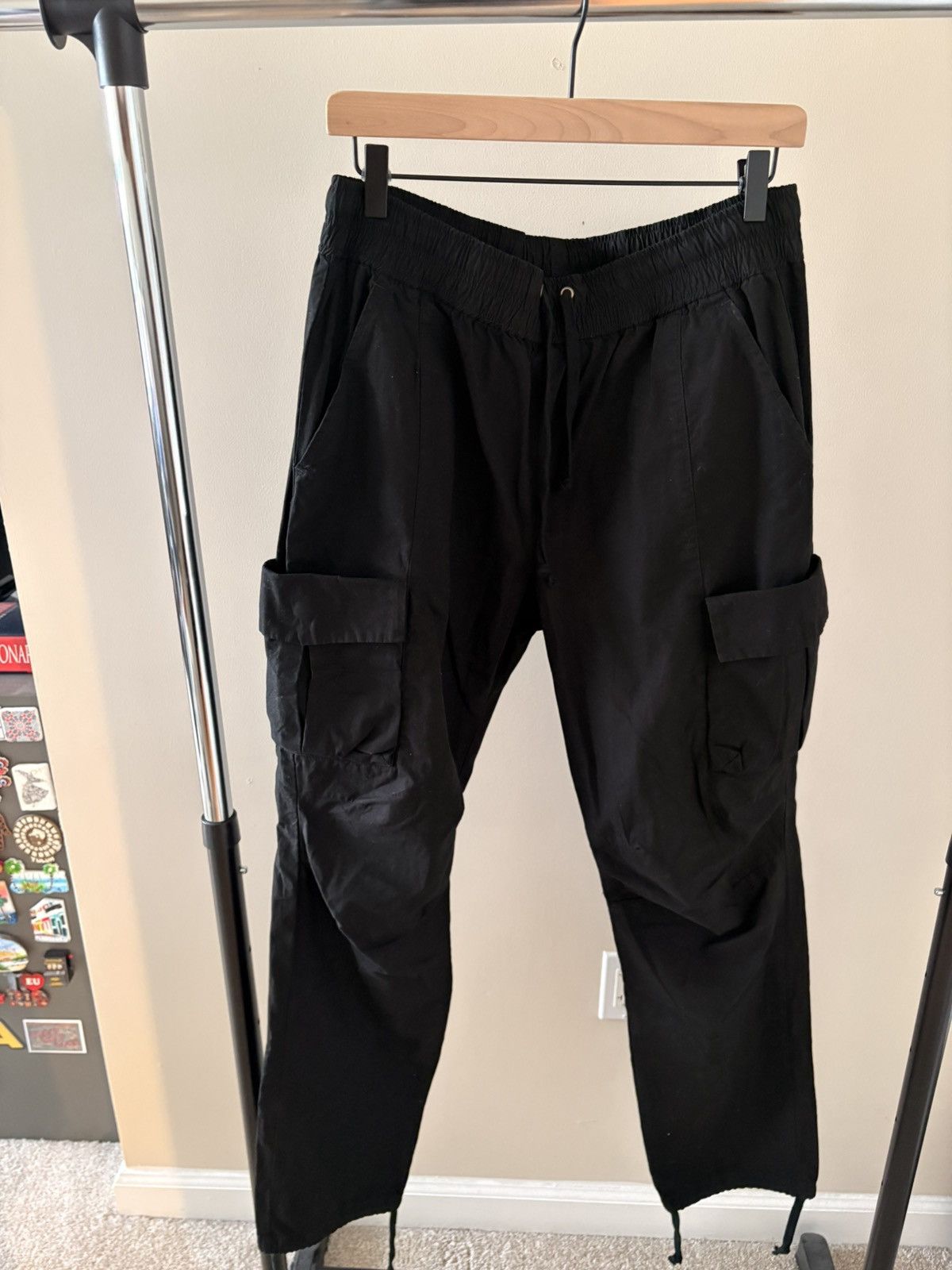 John Elliott BACK SATEEN CARGO PANTS Size US 32 / EU 48 - 2 Thumbnail