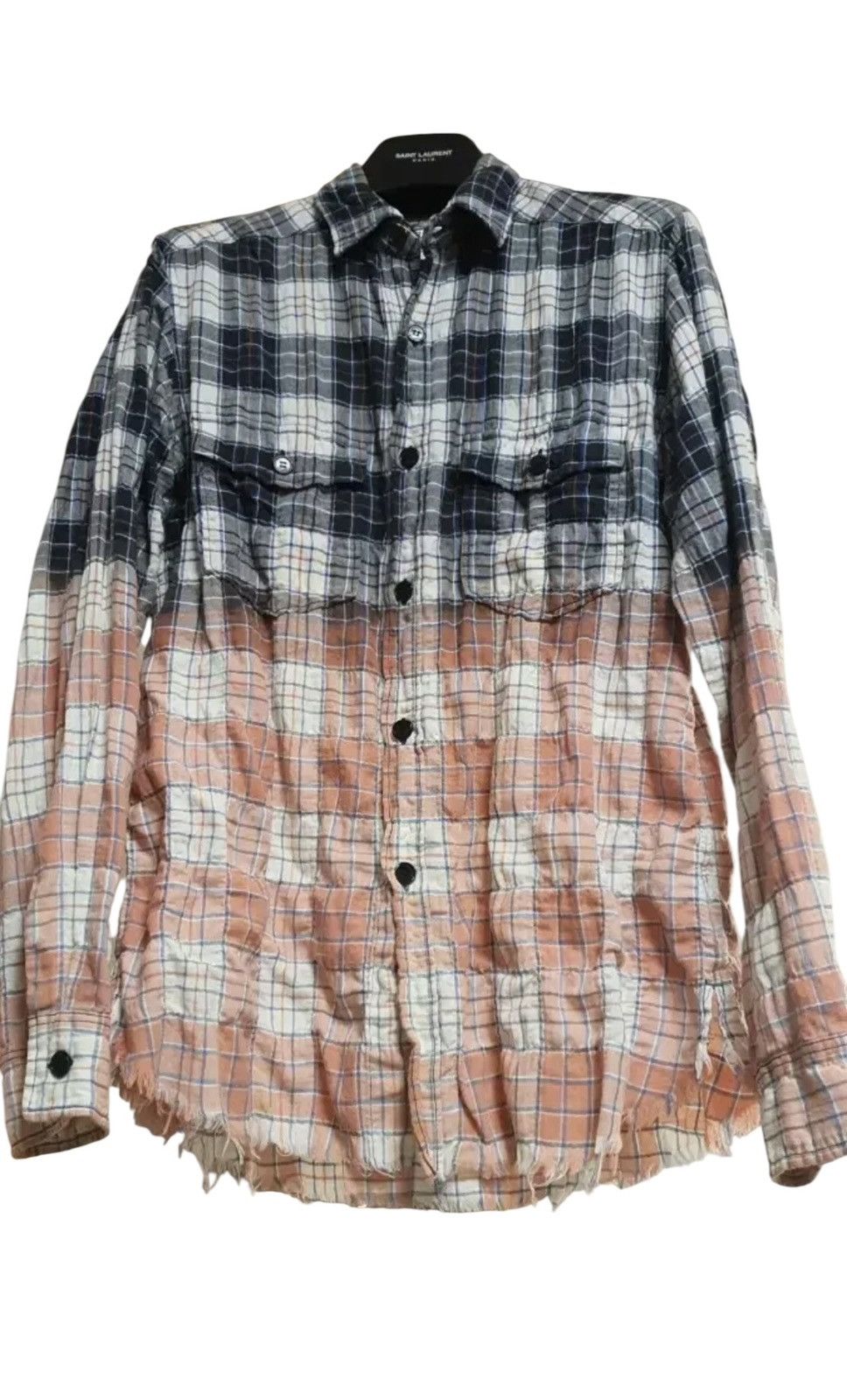 Saint Laurent Paris Saint Laurent Surf Sound Gradation Distressed Shirt Size US M / EU 48-50 / 2 - 4 Thumbnail