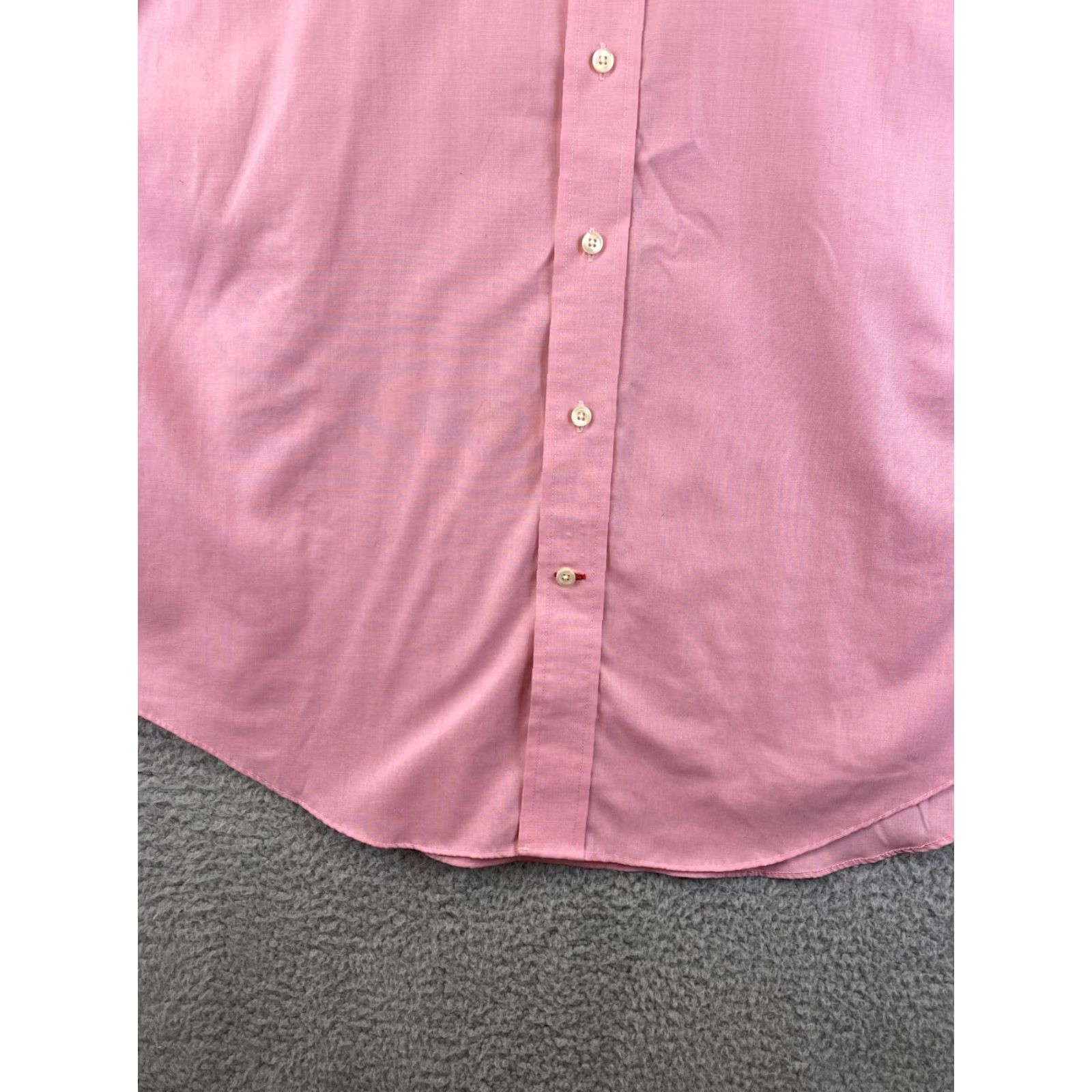 Cremieux Daniel Cremieux Men's 16.5 100% Cotton Long Sleeve Button Shirt Size 87-32 / 16.5 35 87-32 Button-Up Collared Regular Modern Pink / 16.5 Size US L / EU 52-54 / 3 - 2 Thumbnail