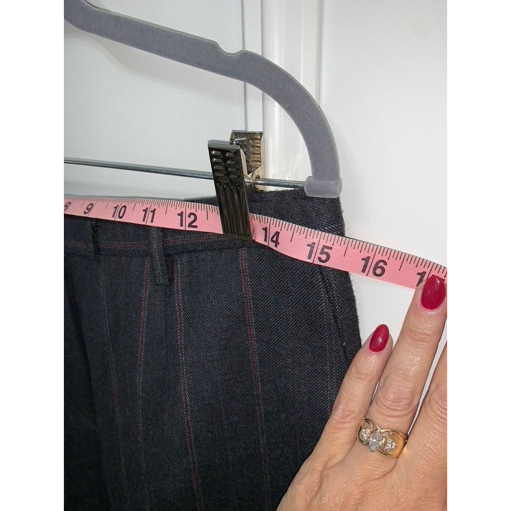 Pendleton Pendleton Women's Gray Pinstripe Wool Dress Pants Size 6 Size 28" / US 6 / IT 42 - 7 Thumbnail