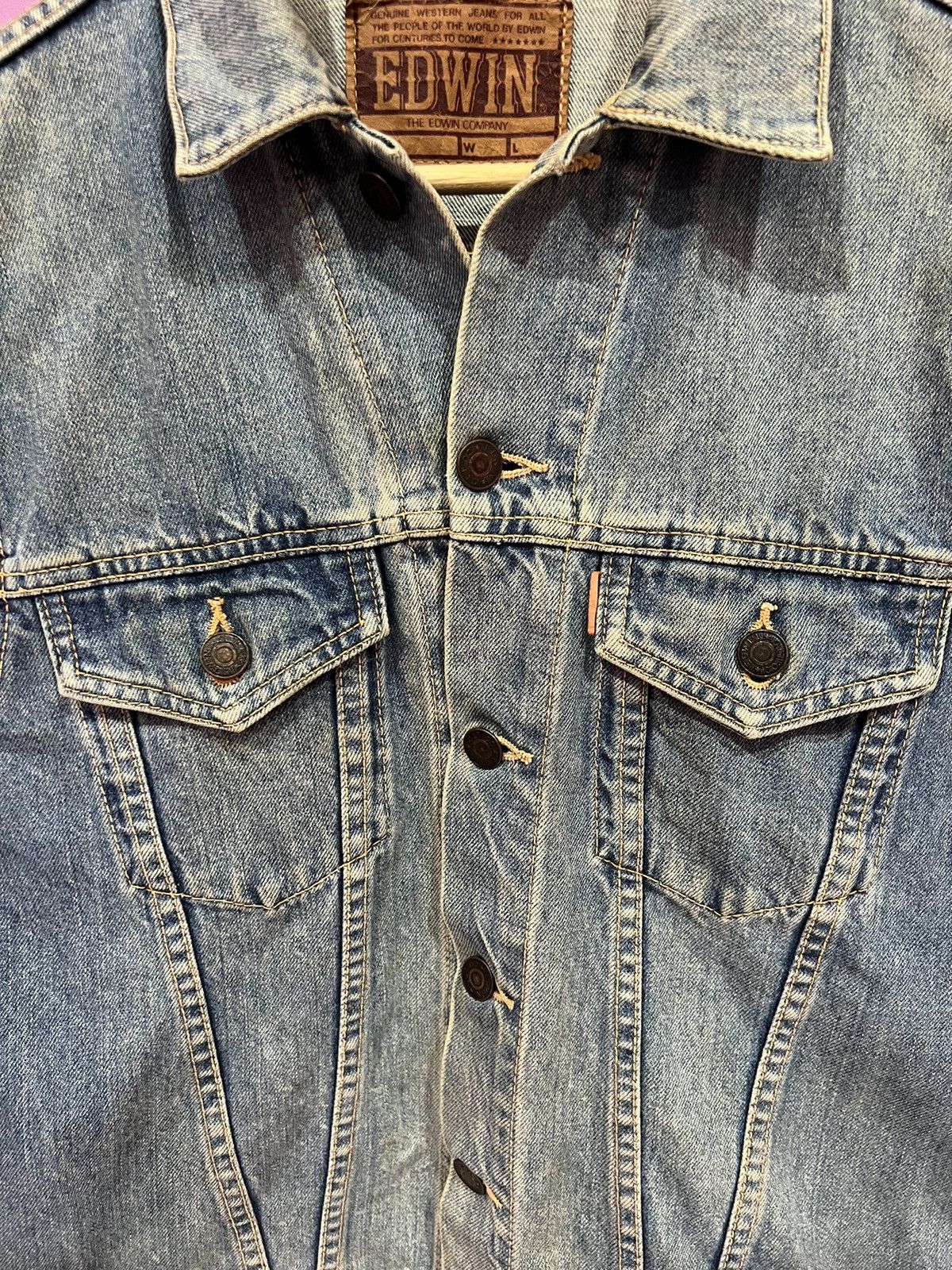Edwin 🔥Edwin Stone Wash trucker denim jacket Size US S / EU 44-46 / 1 - 5 Thumbnail